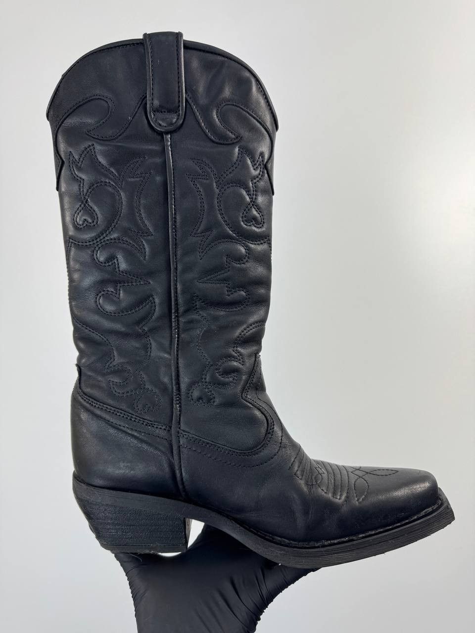 Steve Madden Steve Madden Black Leather Cowboy Boots Womens Size 6 EU 36 Size US 6 / IT 36 - 2 Thumbnail