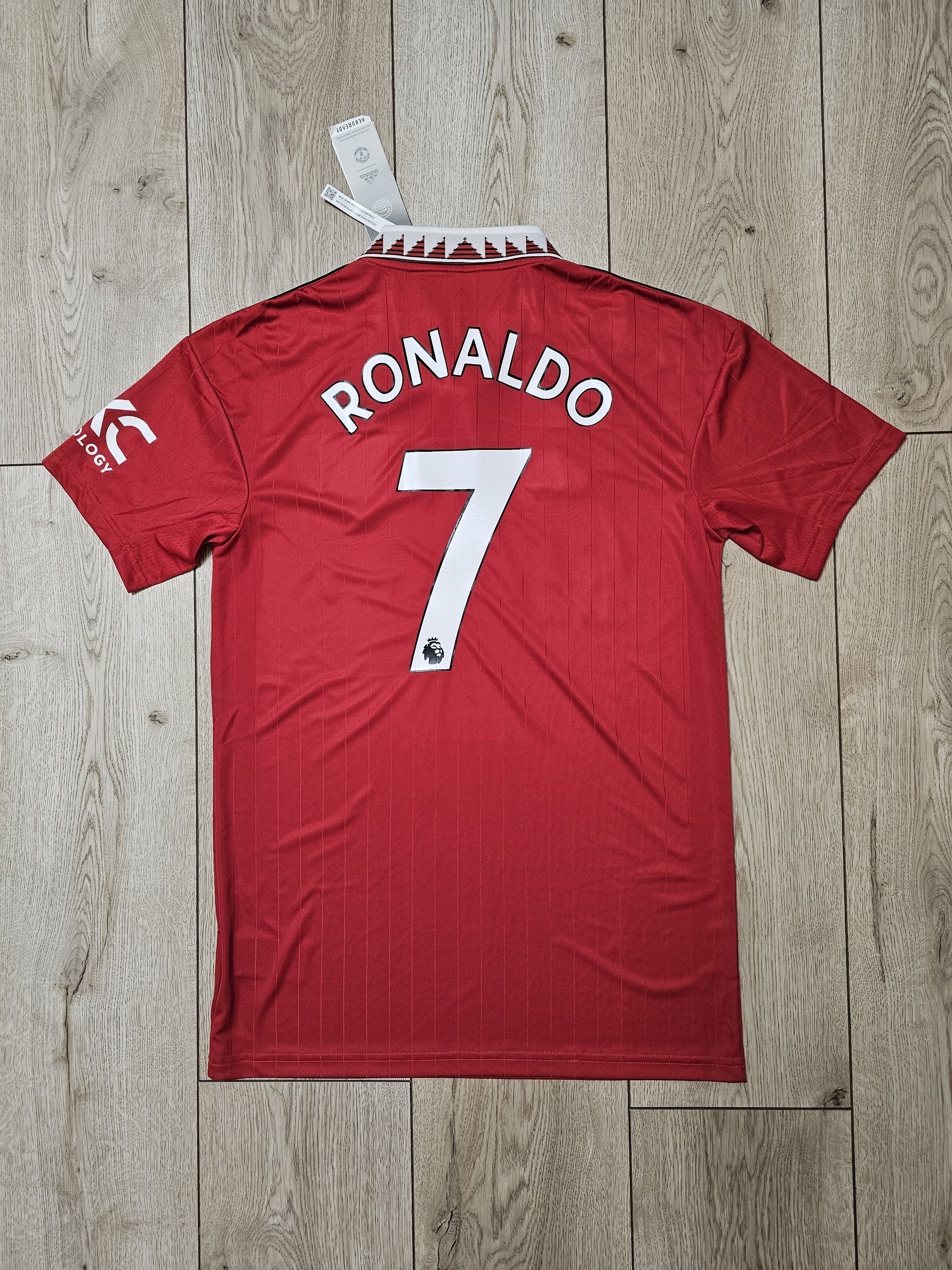 Adidas MANCHESTER UNITED 2022 2023 RONALDO FOOTBALL SOCCER JERSEY Size US S / EU 44-46 / 1 - 1 Thumbnail
