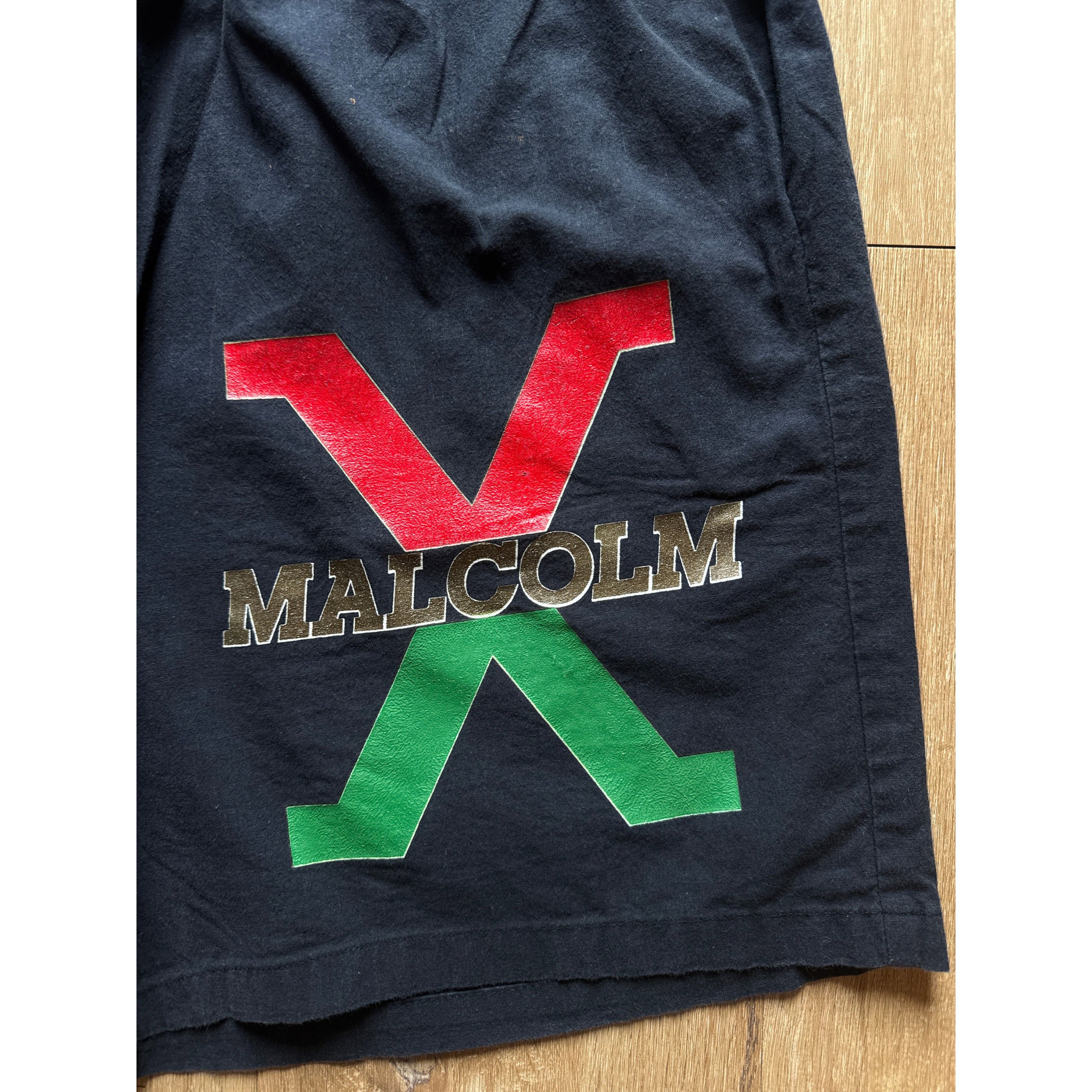 Other Vintage 90s Malcolm X Black History Shorts Size US 32 / EU 48 - 2 Thumbnail