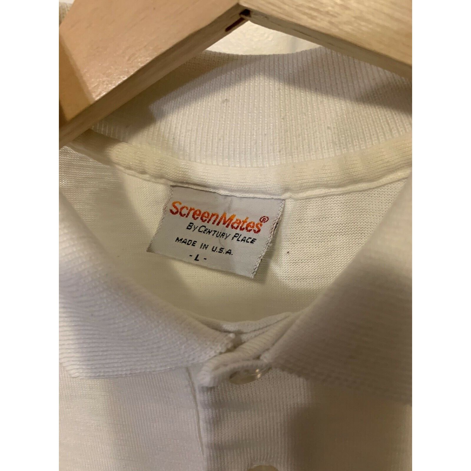 Vintage vintage 1980s rainbow polo t shirt Men’s Sz L Screen Mates Size US L / EU 52-54 / 3 - 2 Thumbnail