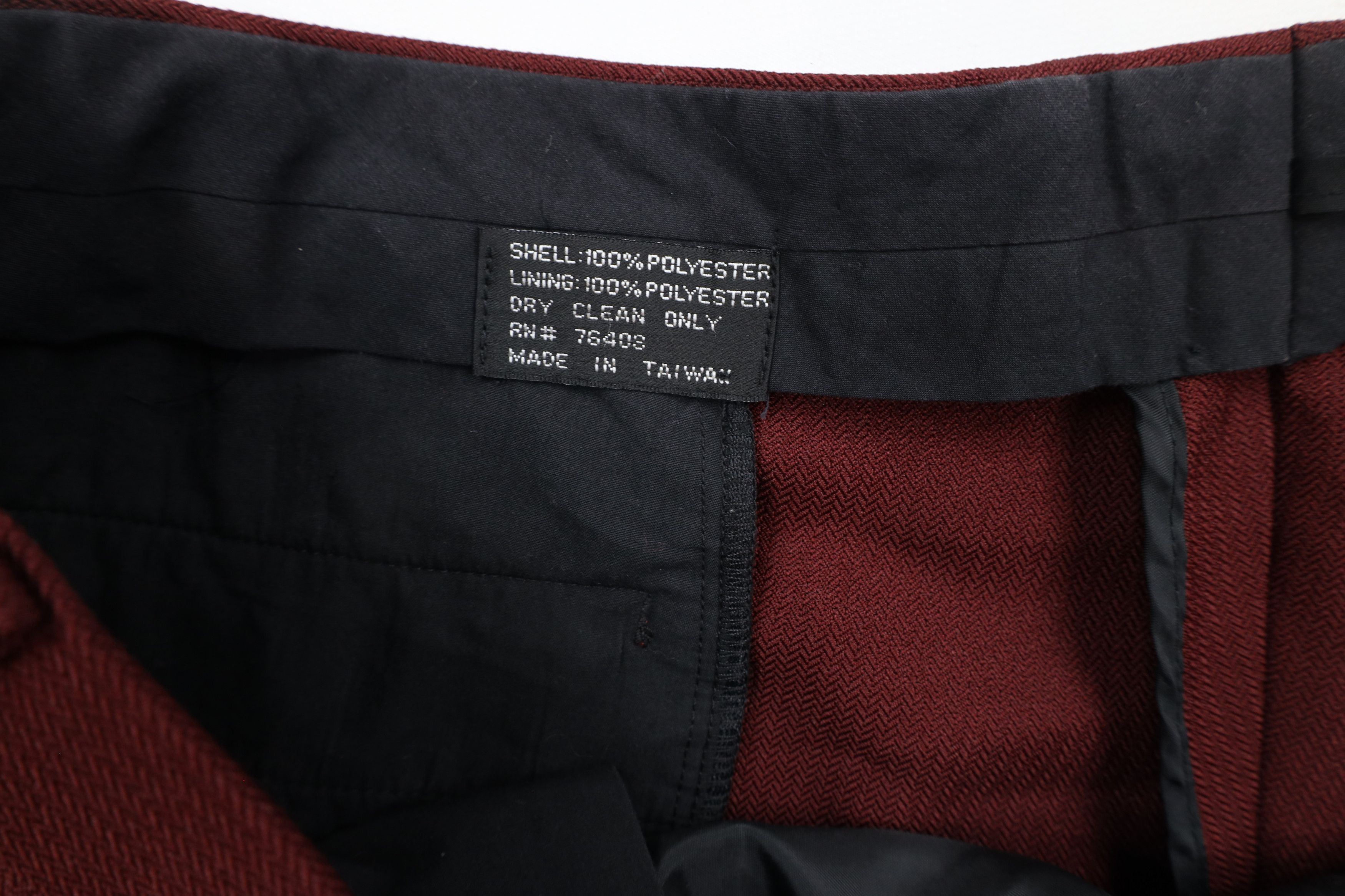 Vintage Vintage 90s Streetwear Pleated Wide Leg Chino Pants Red Size US 44 / EU 60 - 7 Thumbnail
