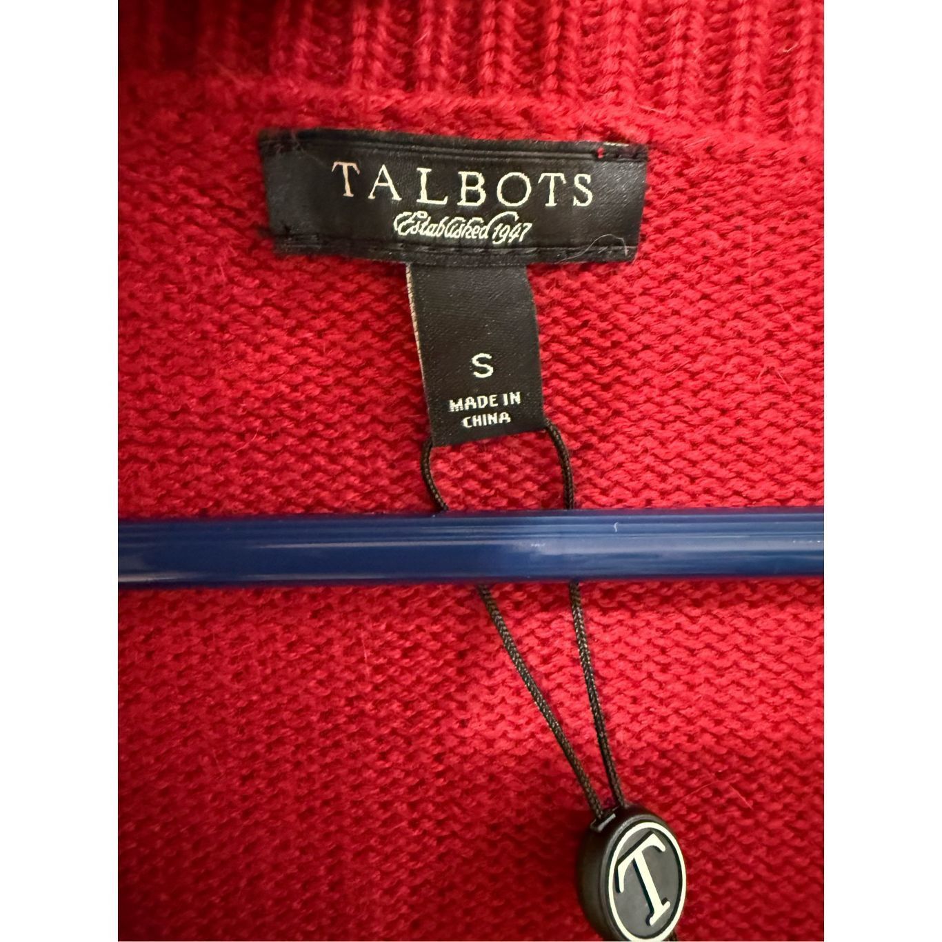 Other Talbots NWT Red Button Down Sweater Cardigan 3/4 Puffy Sleev Size S / US 4 / IT 40 - 3 Thumbnail