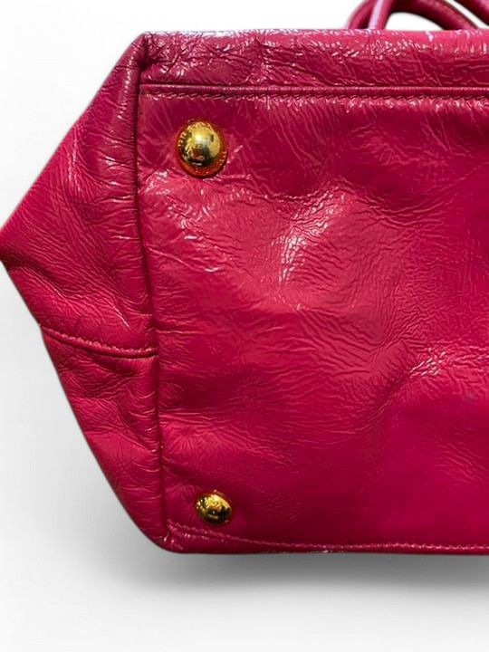 Prada Prada - Ribbon Pink Handbag Tote Leather Nappa Gold Hardware Size ONE SIZE - 6 Thumbnail