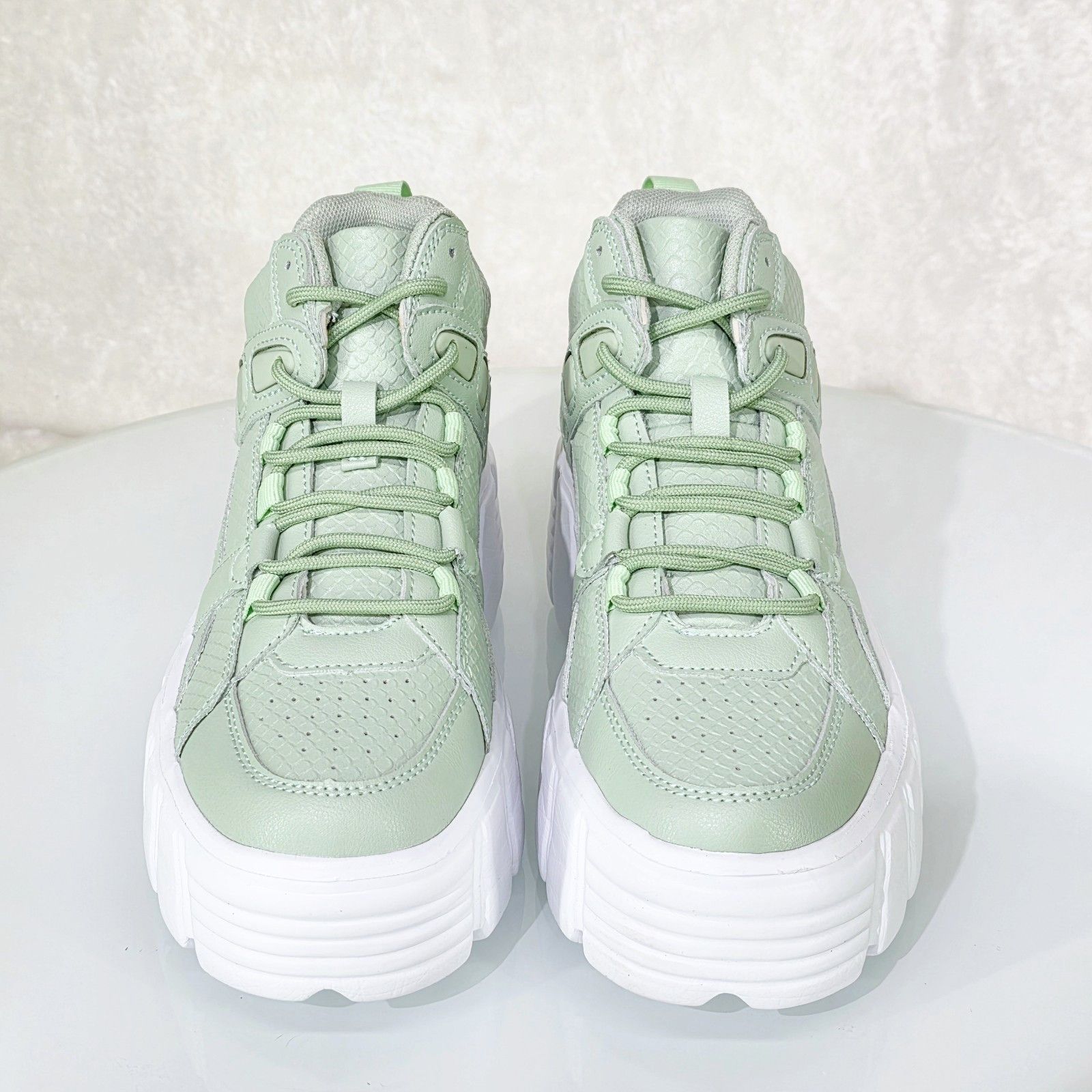 Other Green Sage Mint Platform Sports Sneakers Shoes (US Shoe Size Size US 6 / IT 36 - 8 Thumbnail