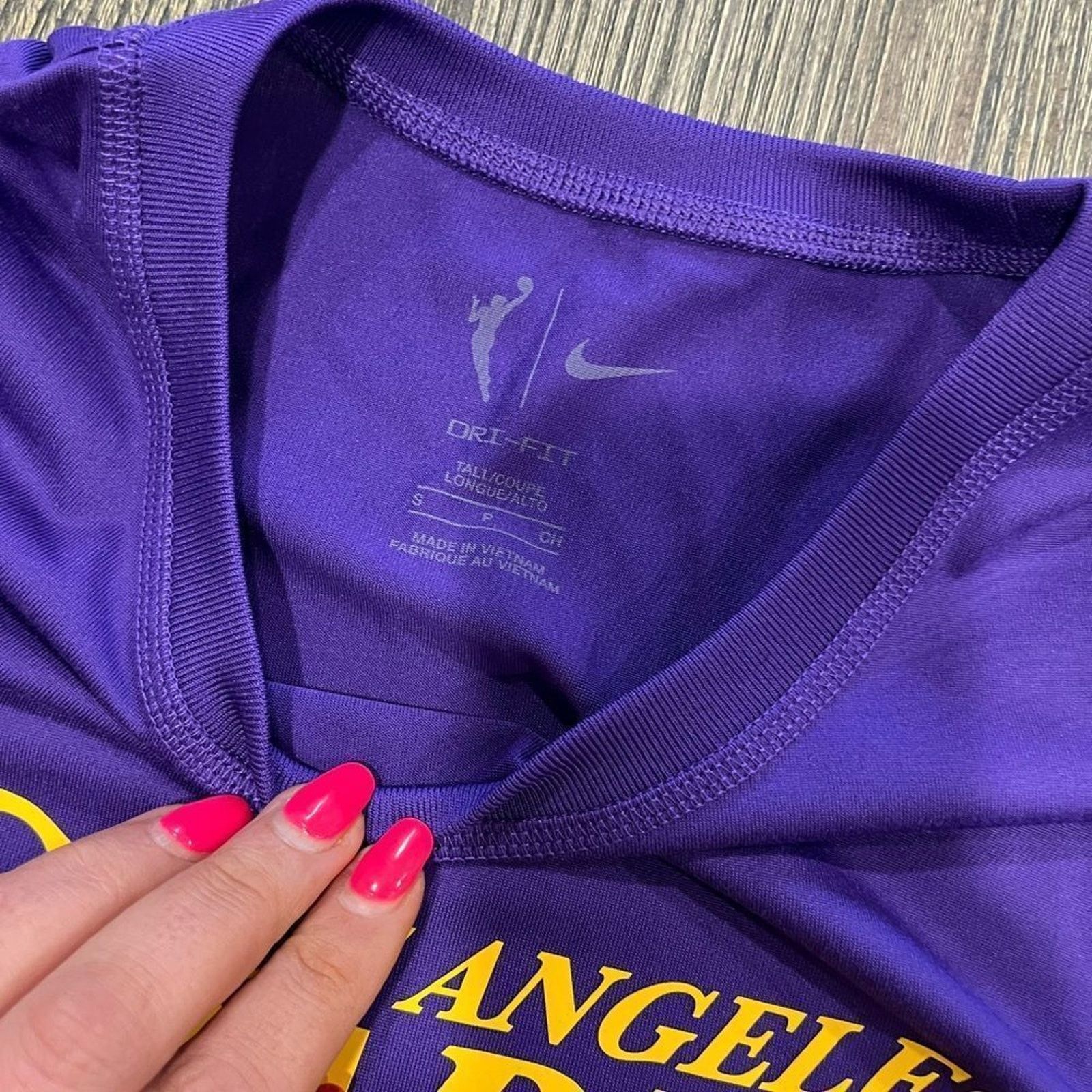 Nike NWT Nike Womens Dri-Fit WNBA Los Angeles Sparks T-Shirt ST Size S / US 4 / IT 40 - 3 Thumbnail