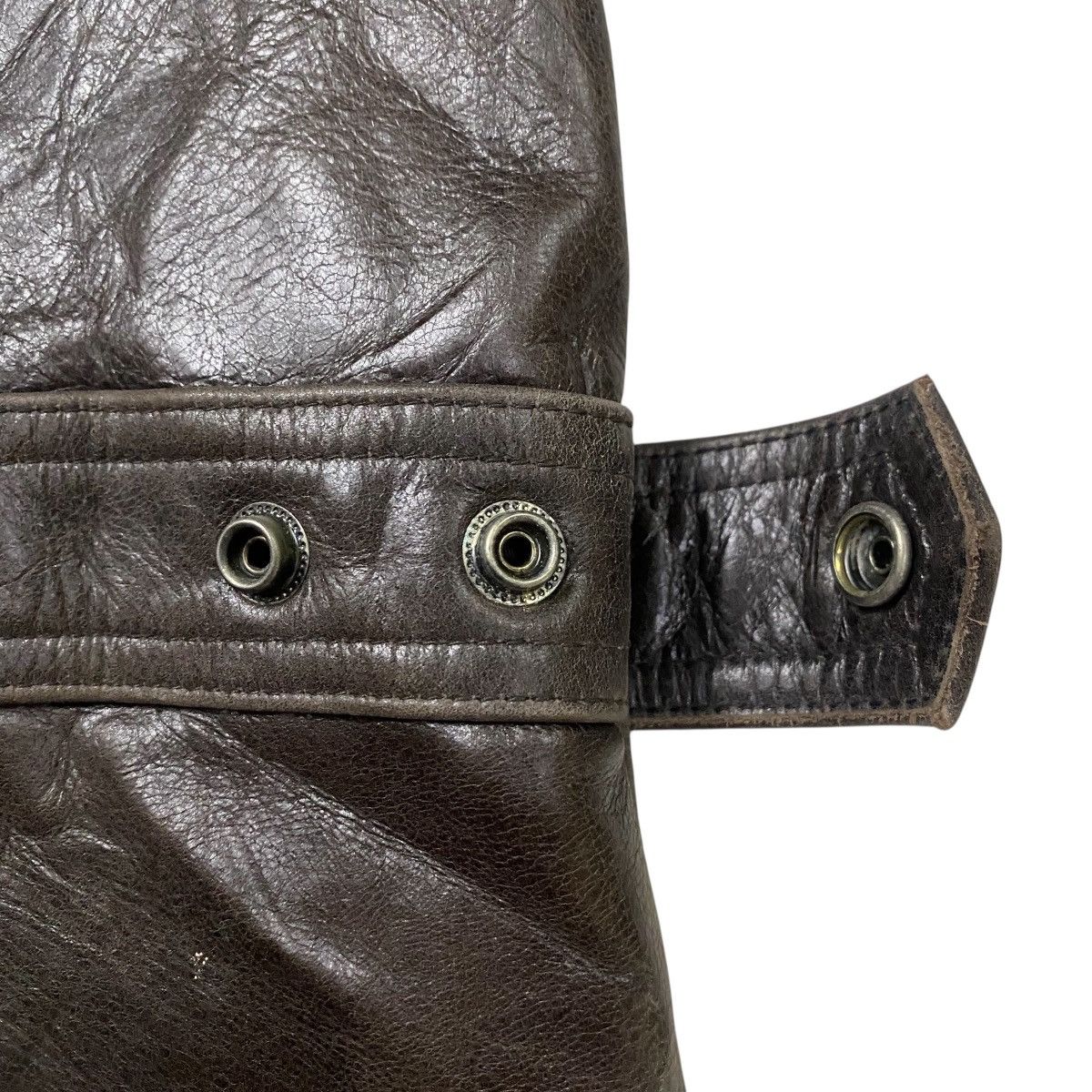 Genuine Leather Vintage 80s genuine leather jacket Size US L / EU 52-54 / 3 - 6 Thumbnail