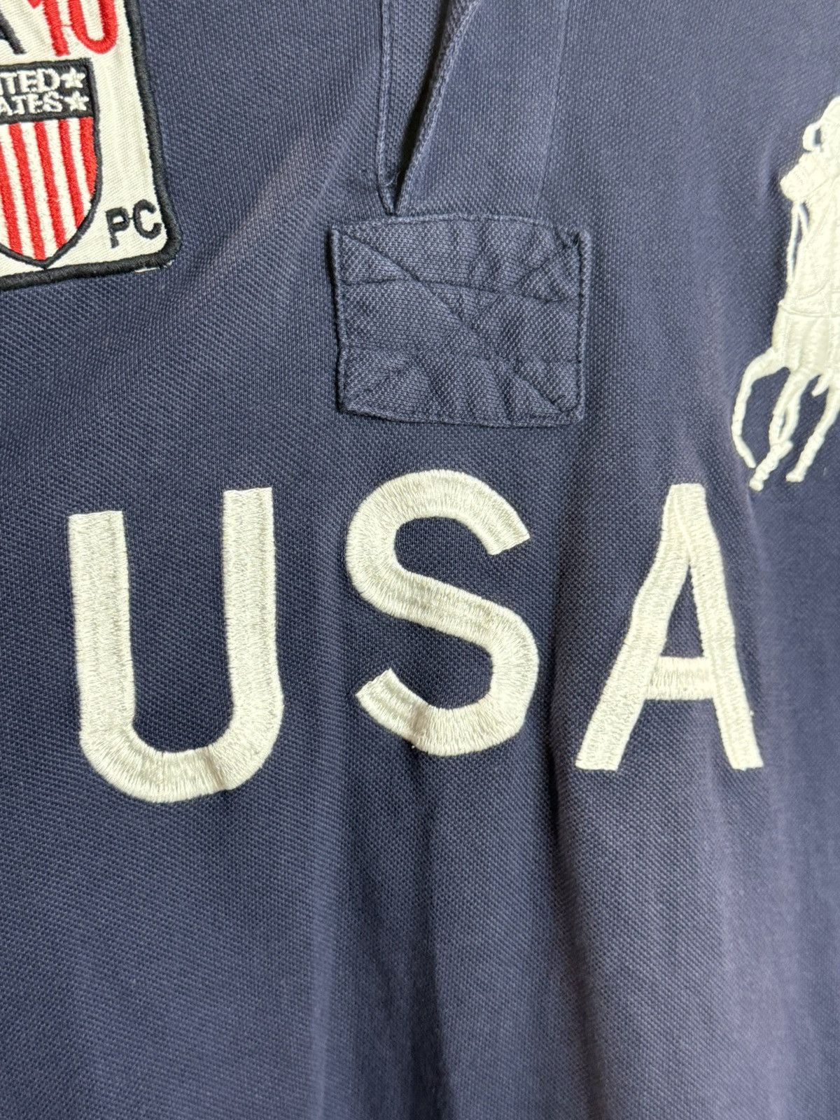 Polo Ralph Lauren 🇺🇸 Polo Ralph Laurent USA 🇺🇸 big logo polo T-shirt tee Size US L / EU 52-54 / 3 - 7 Thumbnail