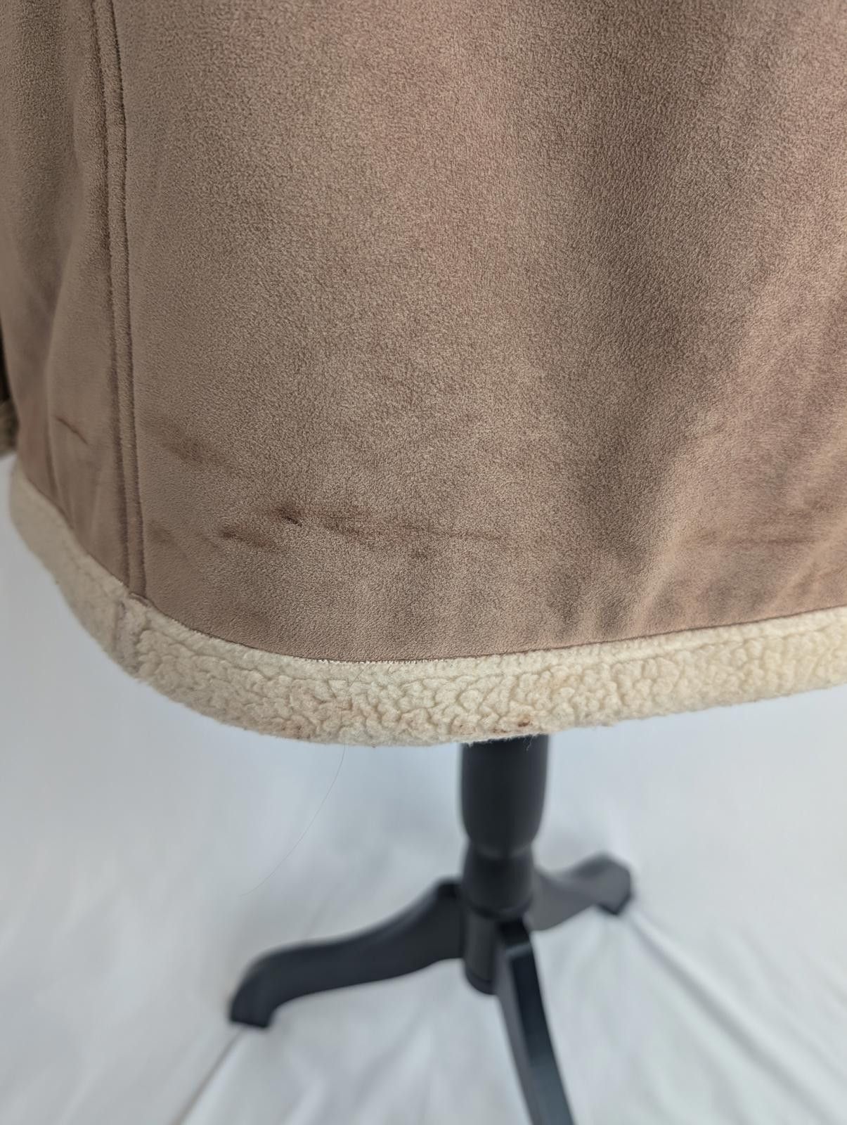 Ute Ploier VTG Utex Boho Retro 70's Ultra Suede Faux Fur Trim Coat Size S / US 4 / IT 40 - 6 Thumbnail