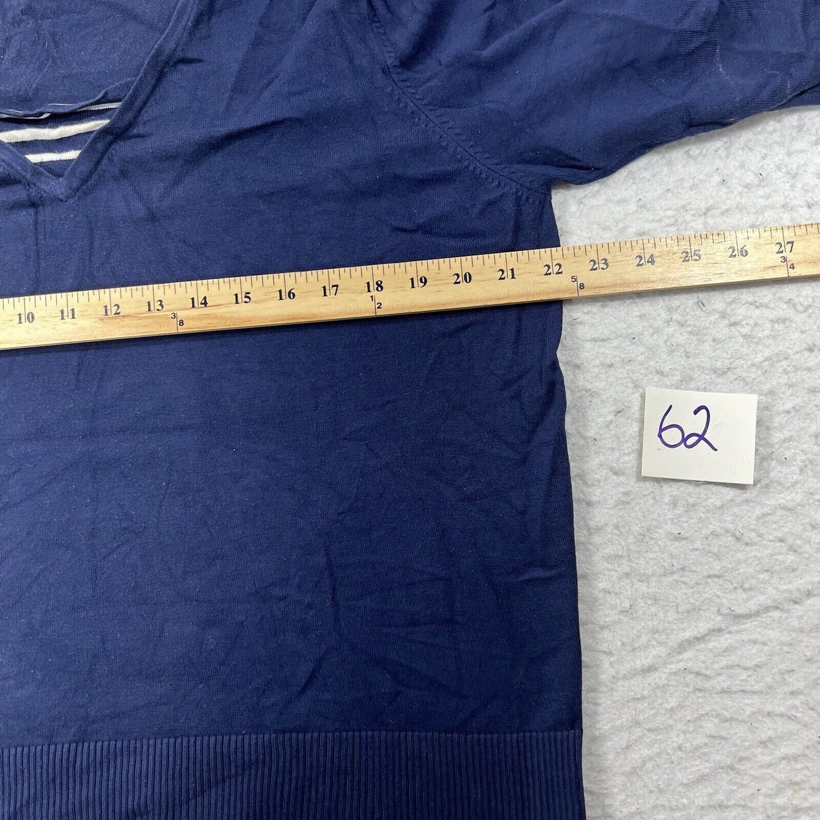 Other TEDDI Large Navy Blue 3/4 Sleeve Sweater Lace Up Wrists Top Size L / US 10 / IT 46 - 8 Thumbnail
