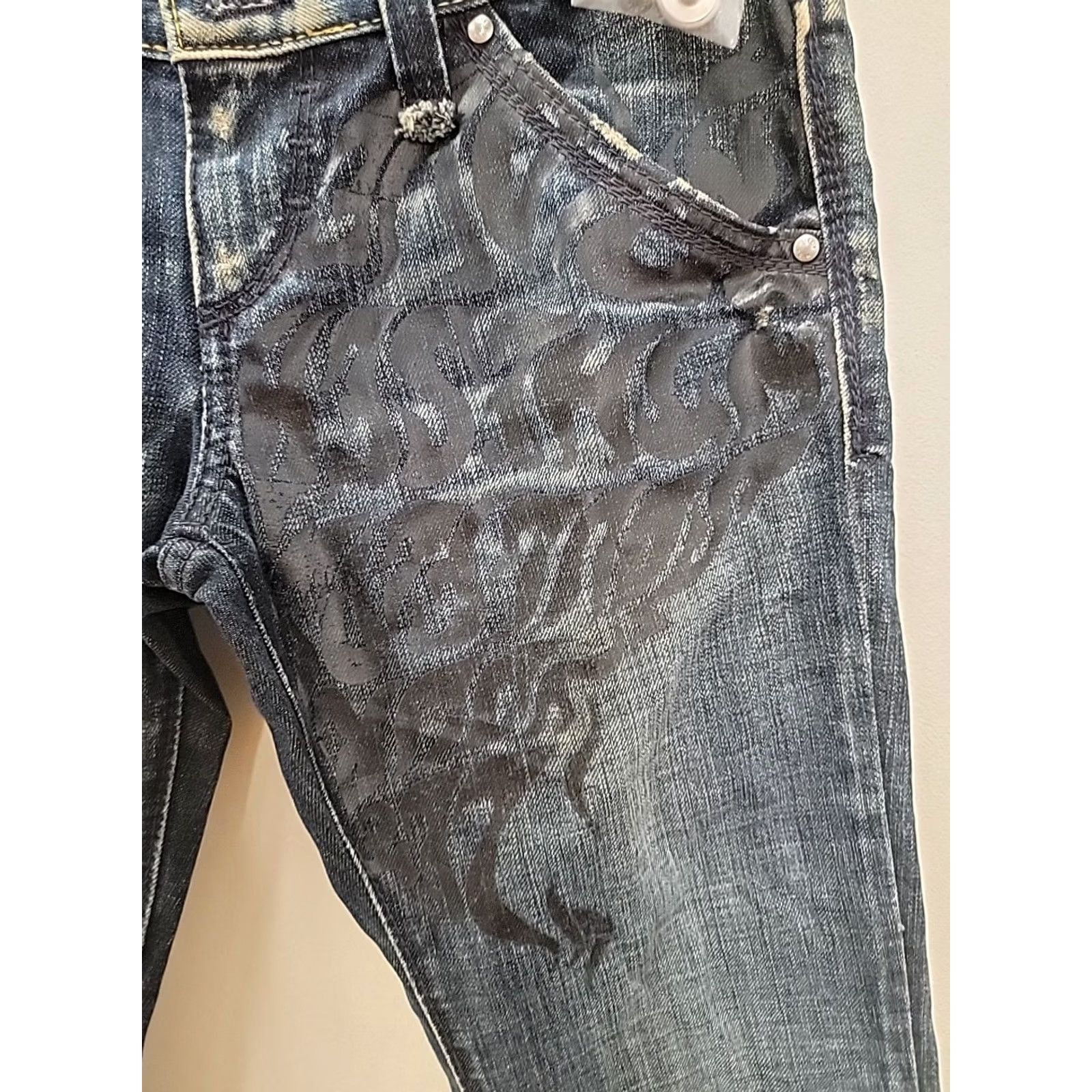 Miss Sixty VINTAGE Miss Sixty Jeans Women 28 Blue 31x34 NWT Y2K Graphics Straight/Skinnny Leg Size 28" / US 6 / IT 42 - 2 Thumbnail