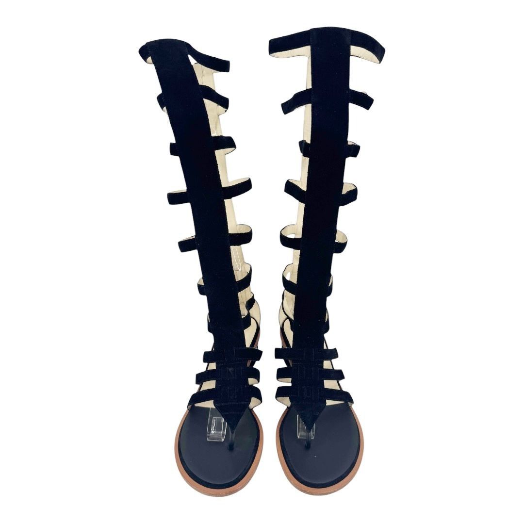 Chanel Chanel Suede High Knee Gladiator Sandals 2015 Karl Lagerfeld Size US 8 / IT 38 - 4 Thumbnail