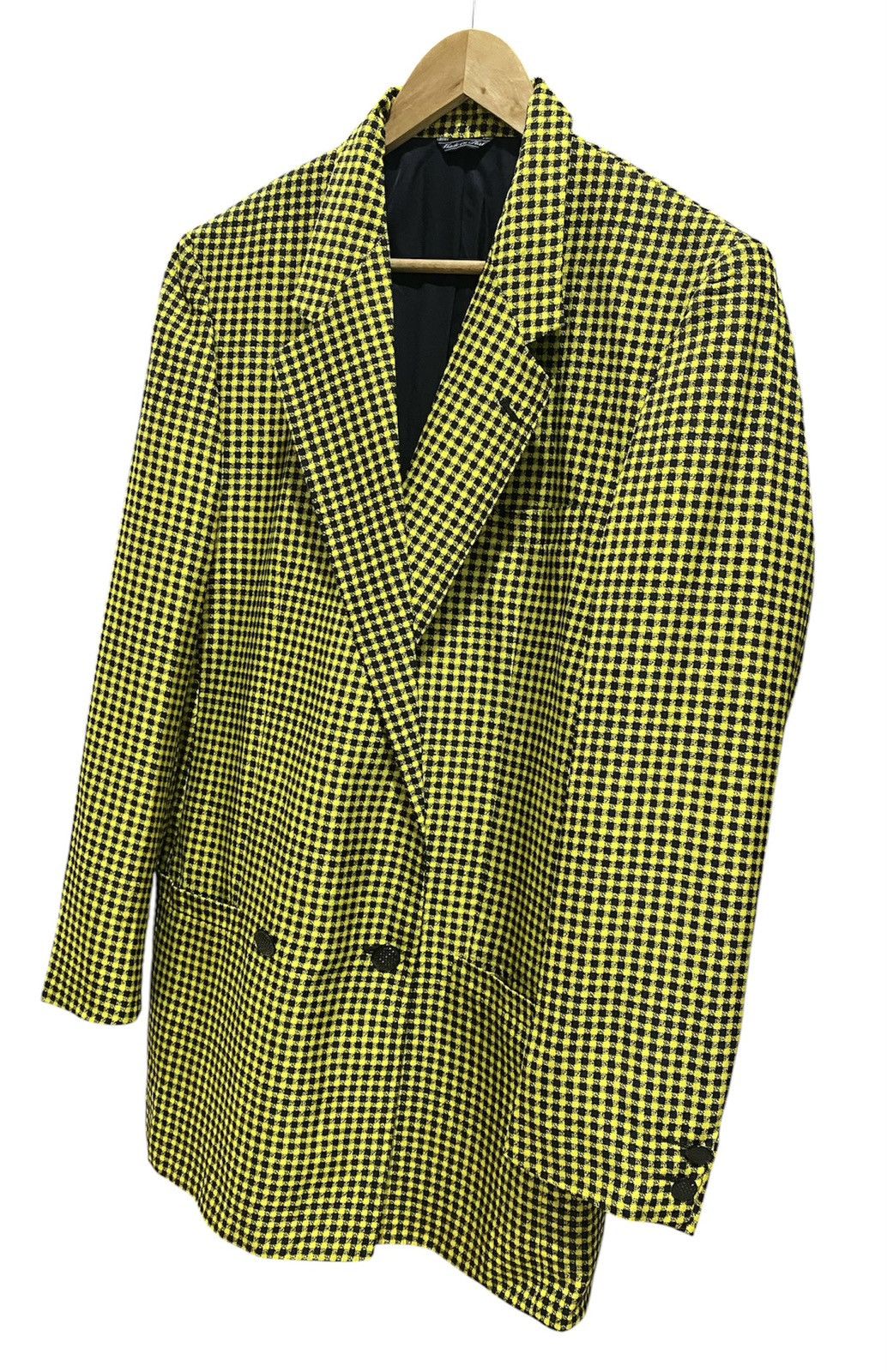 Versace Vintage Gianni Versace Silk Checked Pattern Design Jacket Size US M / EU 48-50 / 2 - 4 Thumbnail