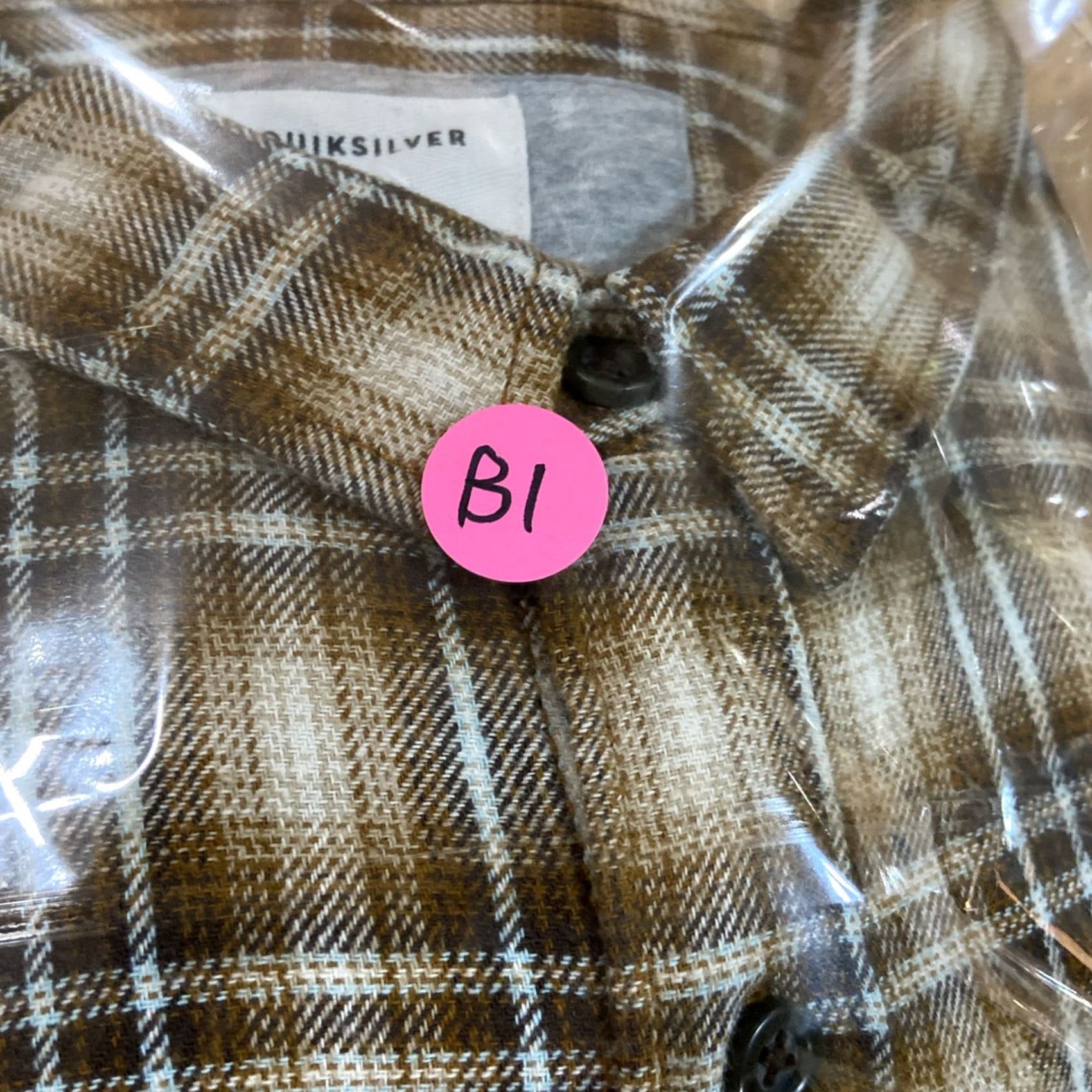 Quiksilver VINTAGE Quiksilver Shirt Plaid Flannel Button-Up Men’s Small Brown Cotton Modern Fit Size US S / EU 44-46 / 1 - 6 Thumbnail