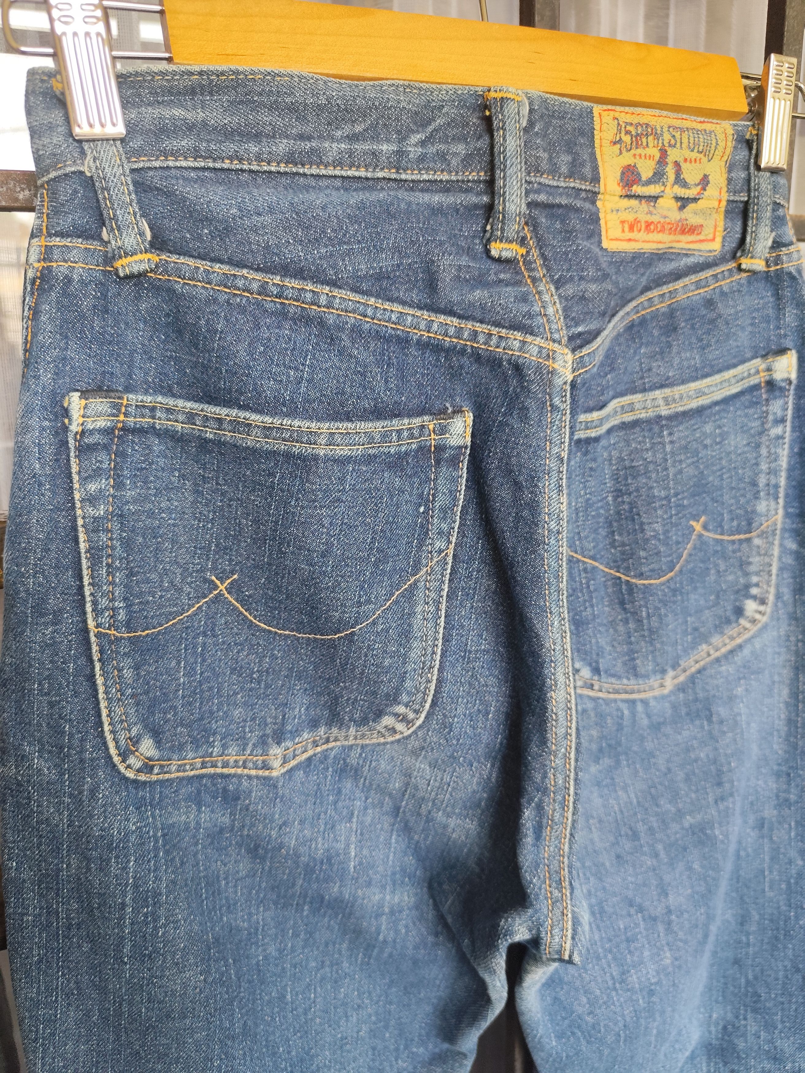 45rpm 🇯🇵45 RPM STUDIO TWO ROOSTER BRAND JEANS W29 Size 29" - 18 Thumbnail