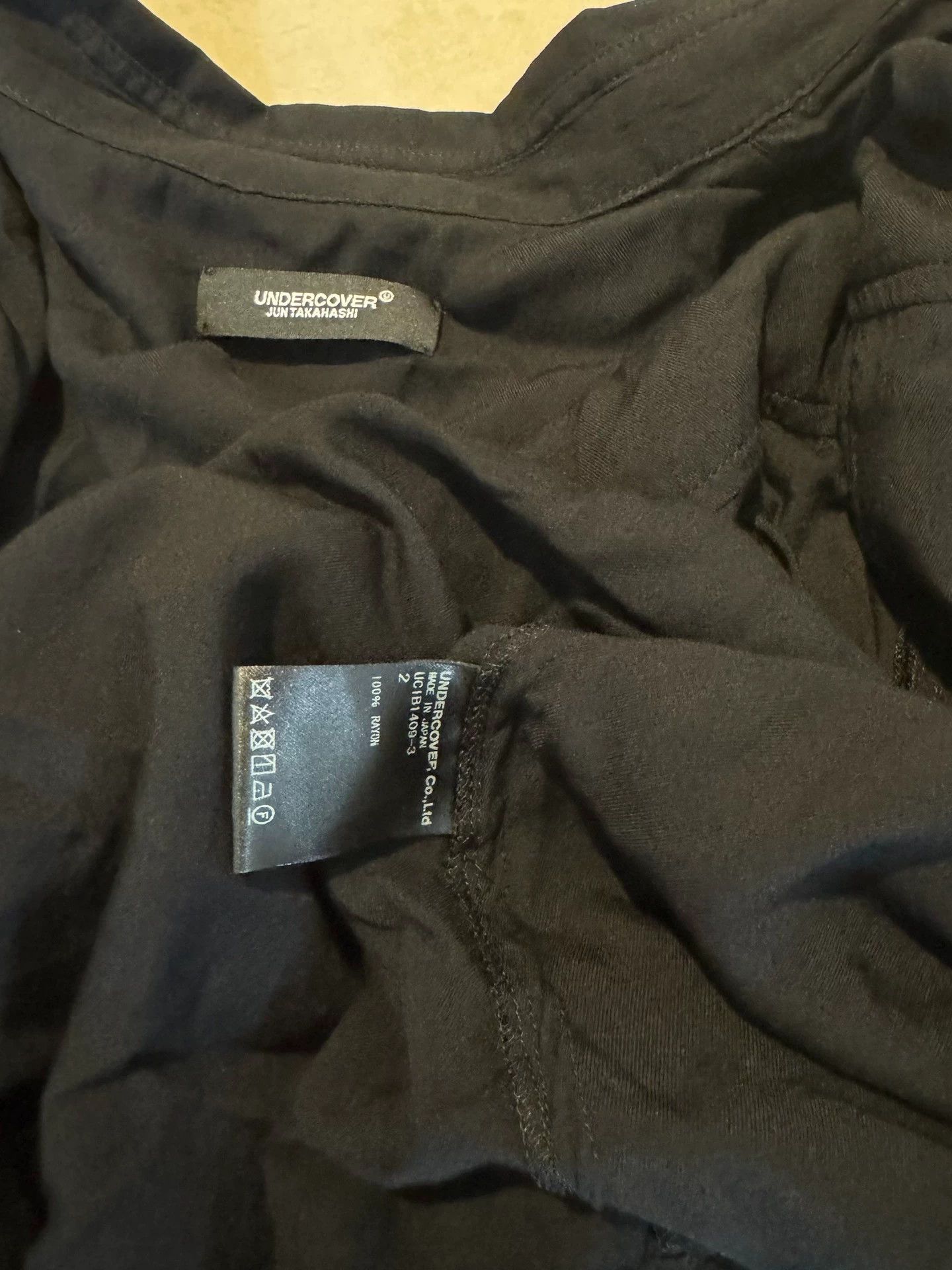 Undercover Undercover Unisex Deconstructed Two-Way LS/SS Shirt Black Size XS / US 0-2 / IT 36-38 - 6 Thumbnail