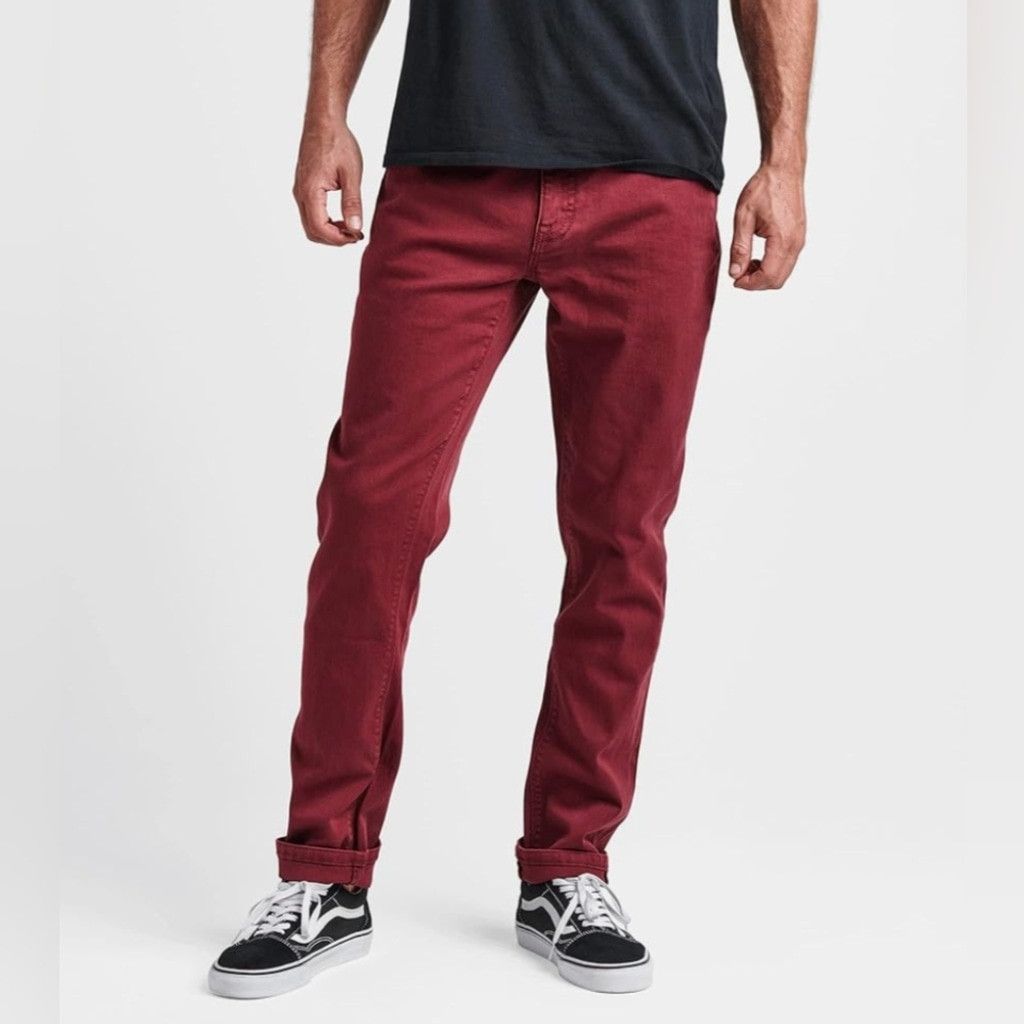 Roark Roark Hwy 128 5 Pocket Maroon Straight Fit Jeans Size 36 Size US 36 / EU 52 - 1 Thumbnail