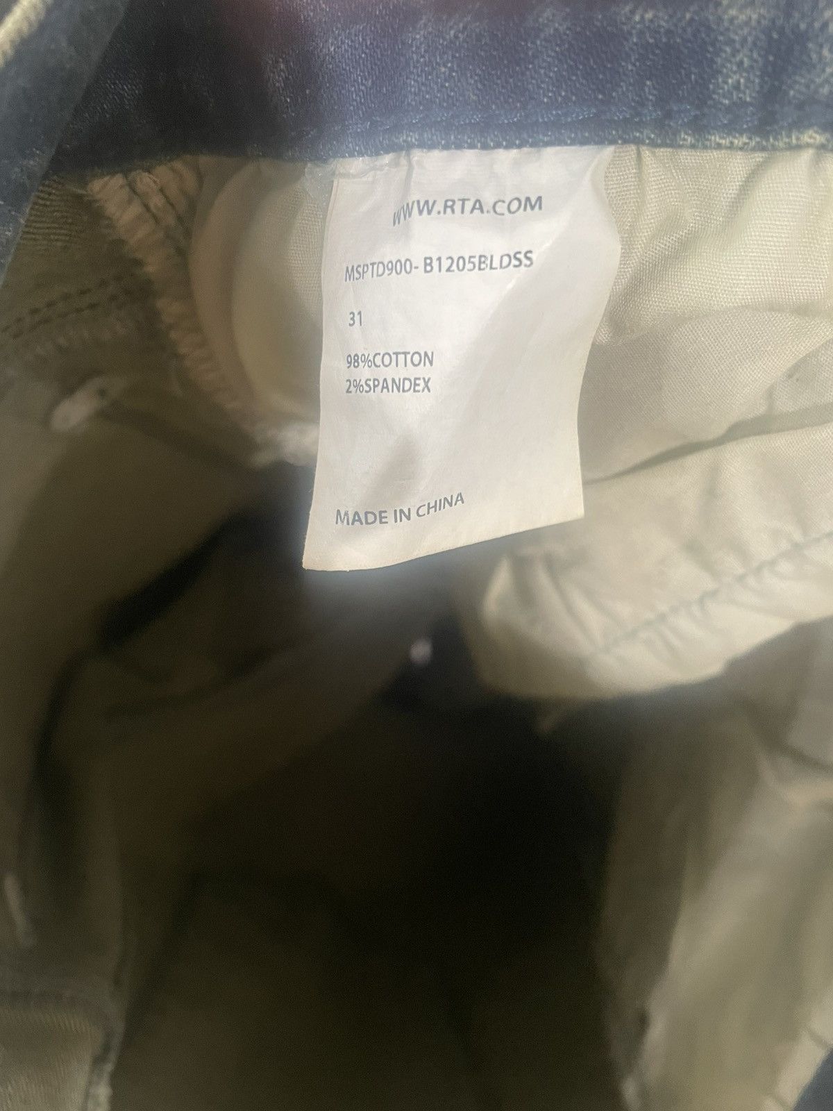 Rta RTA snake distressed denim Size US 31 - 6 Thumbnail