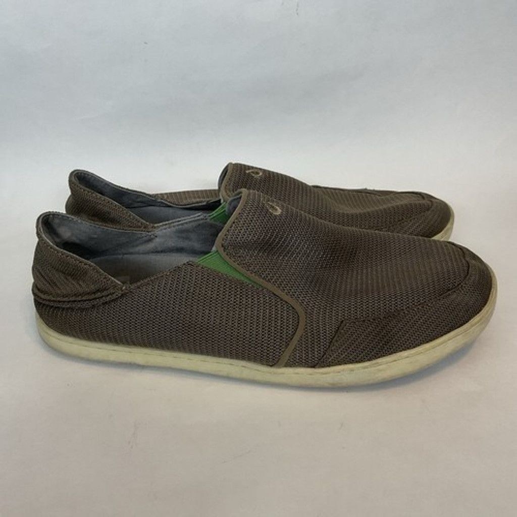 Olukai OluKai Nohea Mesh Brown Lime Peel Loafer Shoes Men 13M Size US 13 / EU 46 - 9 Thumbnail