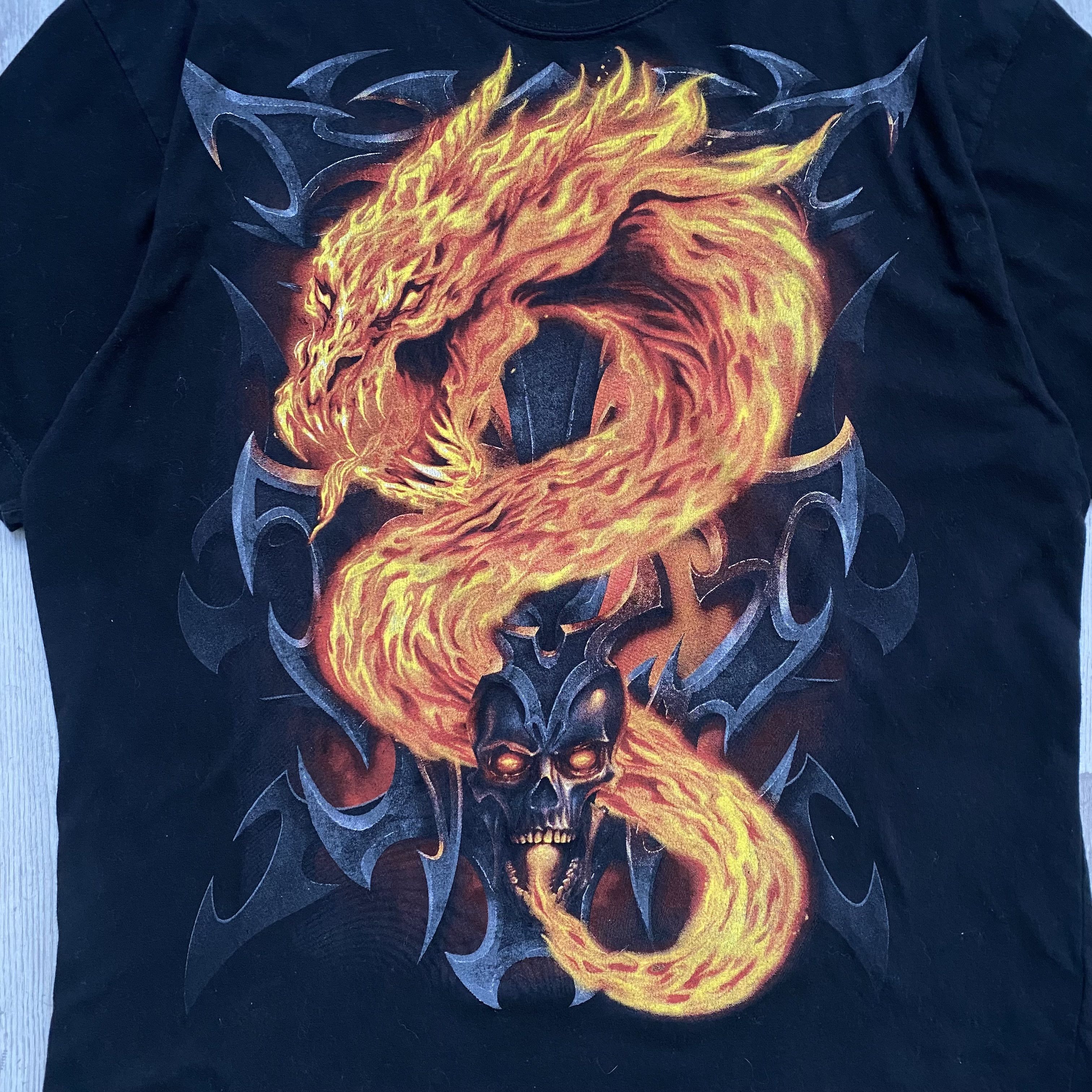 Band Tees 💀 Vintage Y2K Japan Dragon Skulls tee Rock Band tee Size US XXL / EU 58 / 5 - 4 Thumbnail