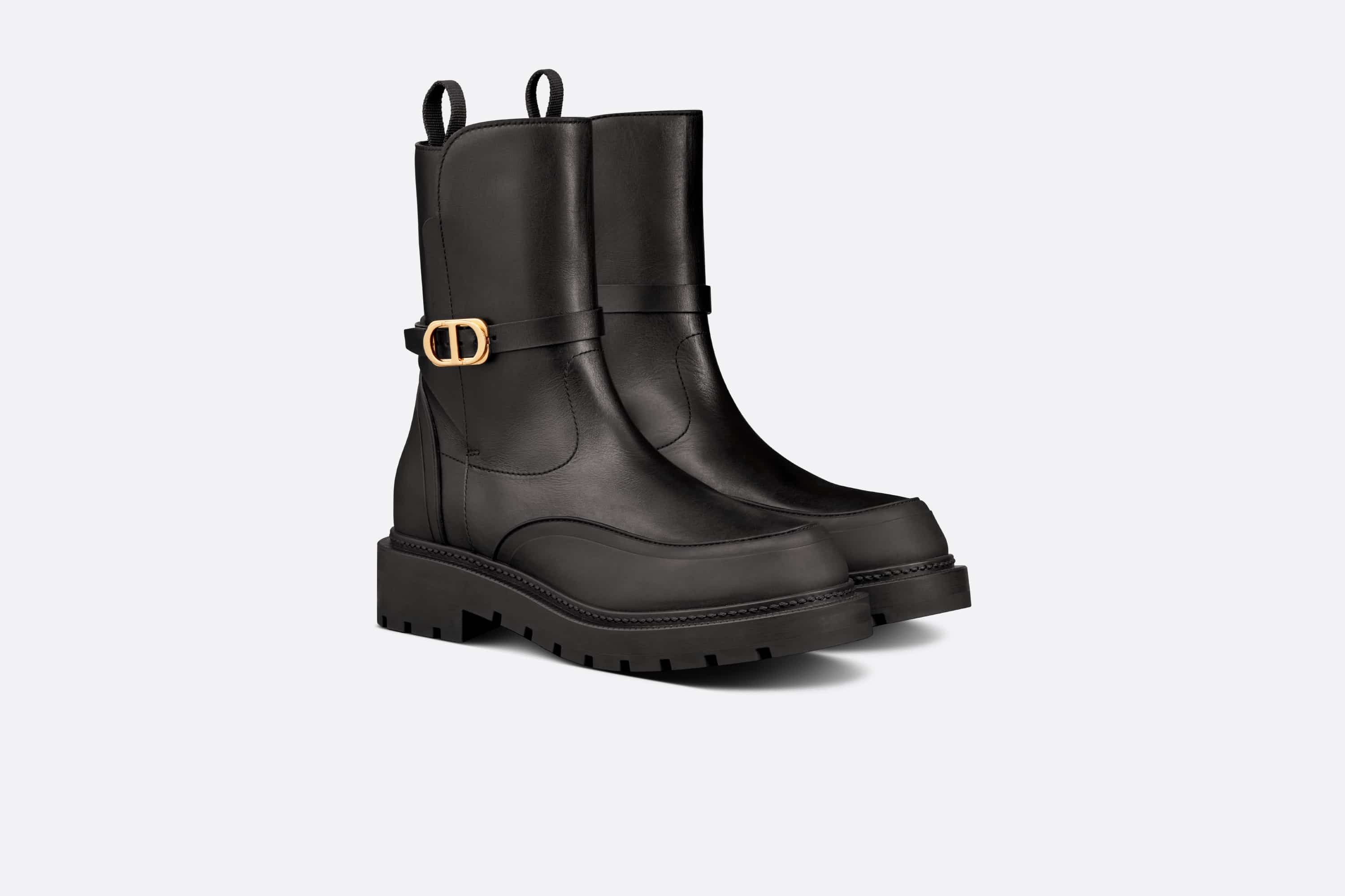 Dior o1w1db11225 KCI866 Empreinte Ankle Boots in Black Size US 7 / IT 37 - 5 Thumbnail