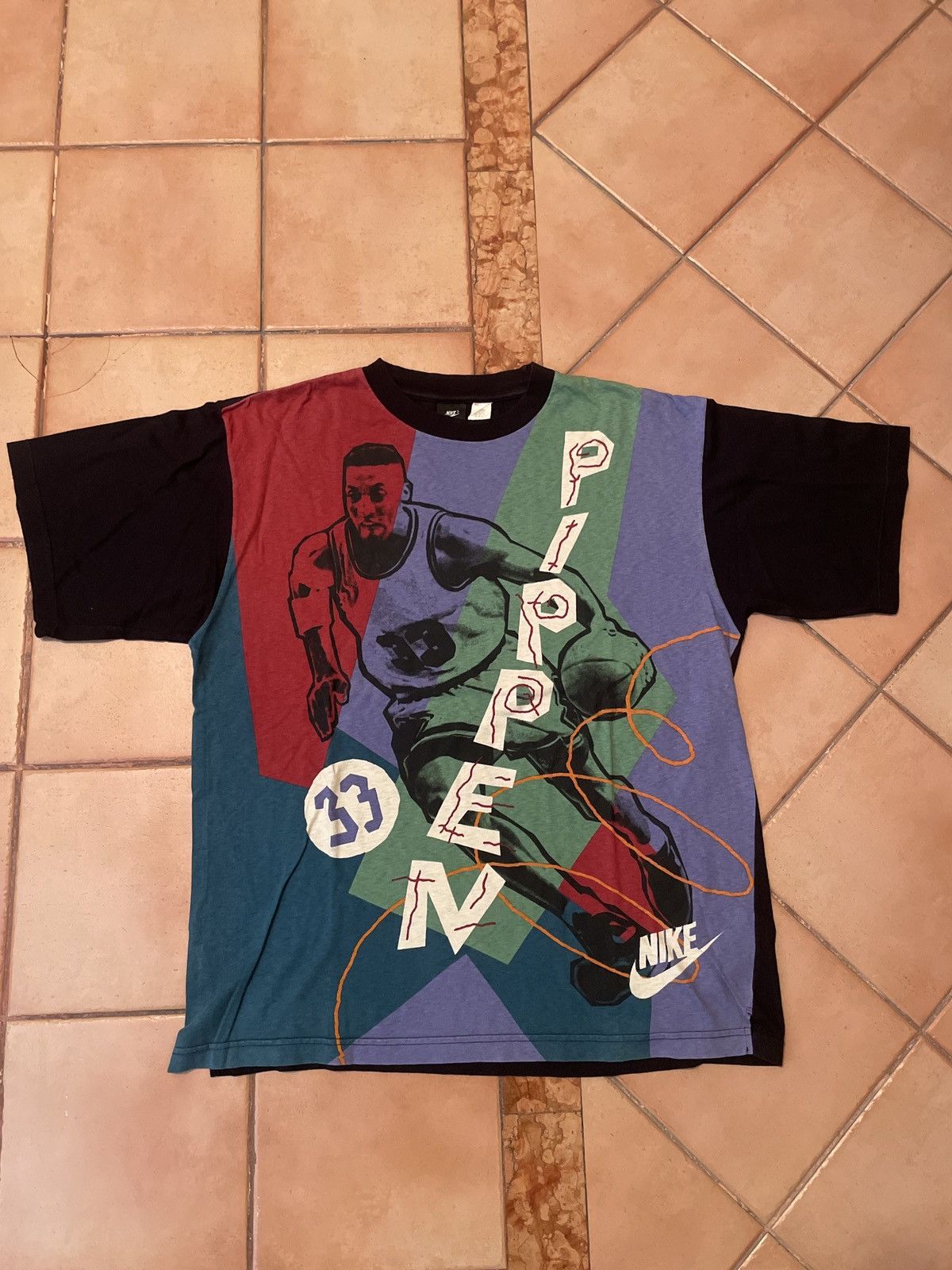 Nike Rare Nike vintage hoop series Pippen t shirt L Size US L / EU 52-54 / 3 - 1 Thumbnail