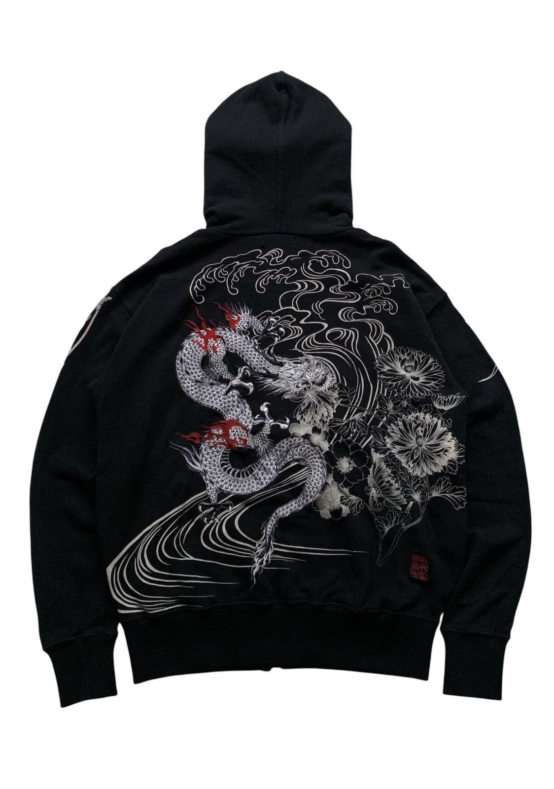 Japanese Brand Karakuri Tamashii Sukajan Devil Dragon Embroidery Zip Hoodie Size US M / EU 48-50 / 2 - 1 Thumbnail