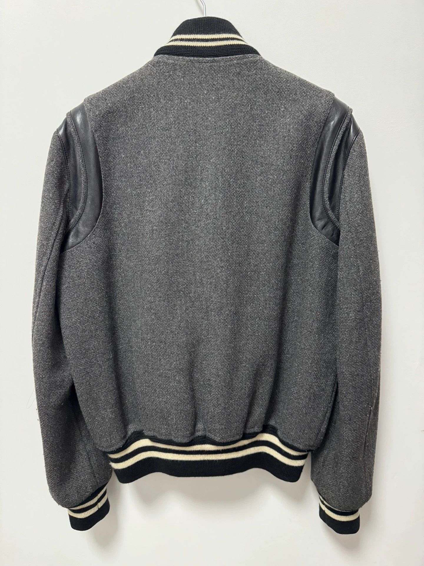 Saint Laurent Paris Saint Laurent SLP14FW Snowflake Leather Baseball Jacket Size US L / EU 52-54 / 3 - 2 Thumbnail