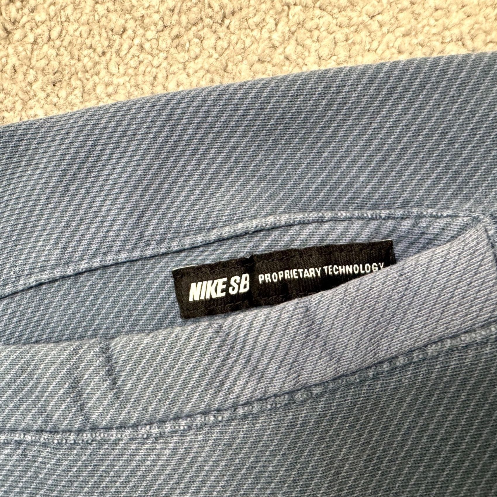 Nike Nike SB Tech Fleece Sweat Shorts Mens Medium Blue Textured Proprietary Skate Size US 31 - 5 Thumbnail