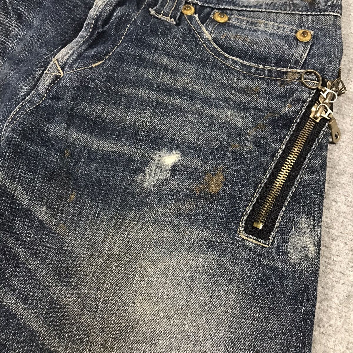 If Six Was Nine × Japanese Brand × Le Grande Bleu (L.G.B.) FLARE SEMANTICDESIGN JAPAN DESIGN ZIPPER BOOTCUT PANTS Size US 28 / EU 44 - 8 Thumbnail