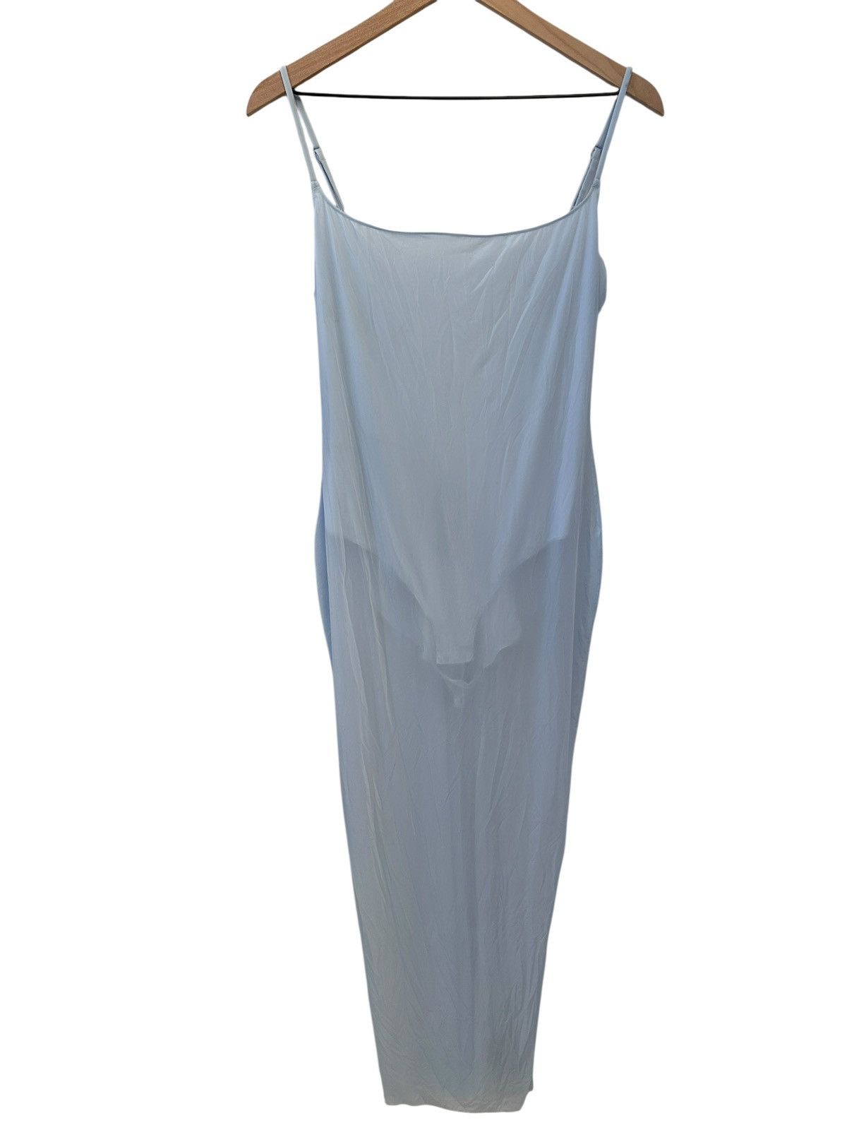 SKIMS SKIMS Milky Sheer Low Back Long Dress Large Opal NWT Size L / US 10 / IT 46 - 3 Thumbnail