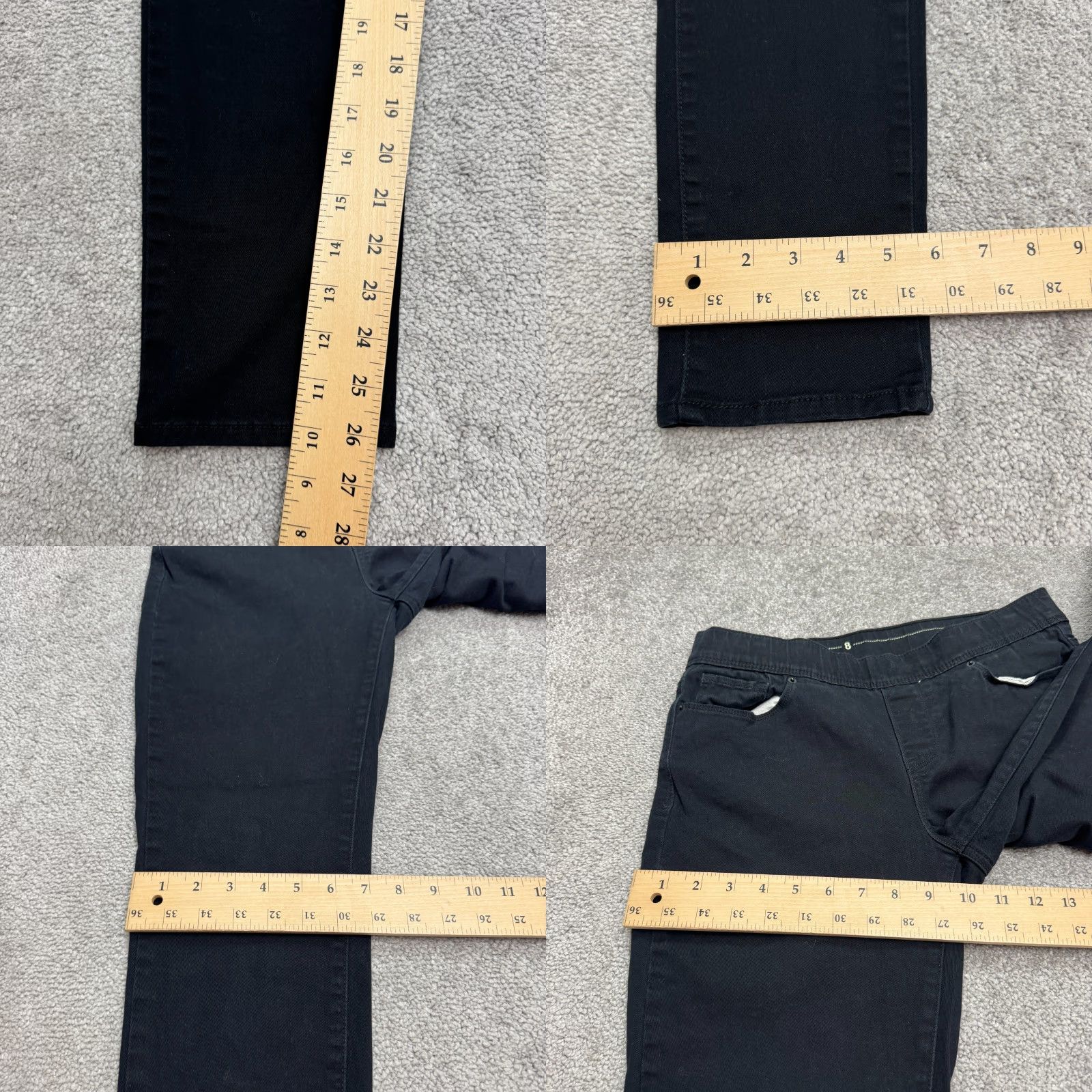 Levi's Levi's Pull On Skinny Denim Jeans Jeggings Women 8 Black 5-Pocket Stretch Casual Size 30" / US 8 / IT 44 - 9 Thumbnail