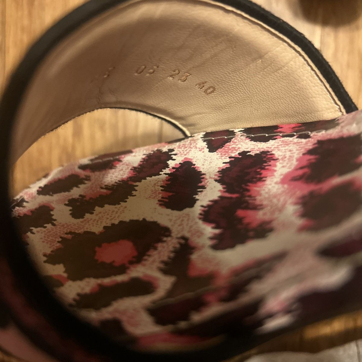 Dior Dior DWAY HEELED SLIDE Deep Fuchsia Mizza Embroidered Cotton Size US 10 / IT 40 - 7 Thumbnail