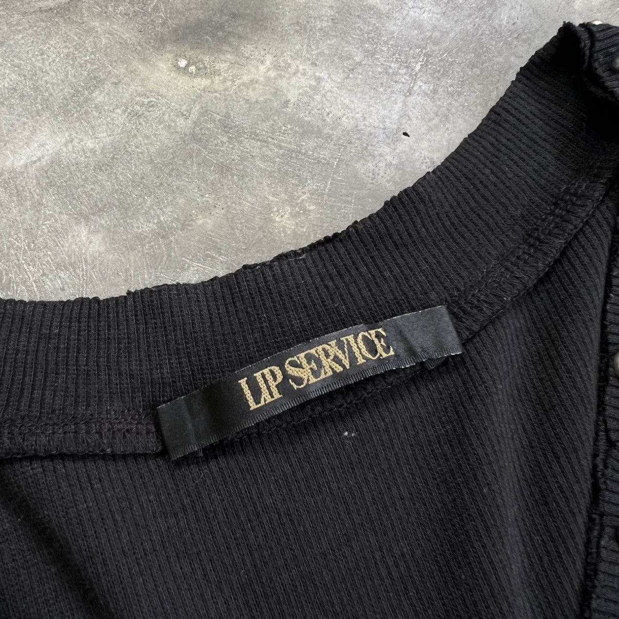 Lip Service 2000’s Lip Service Ribbed Studed Long Sleeve Shirt Size S / US 4 / IT 40 - 6 Thumbnail
