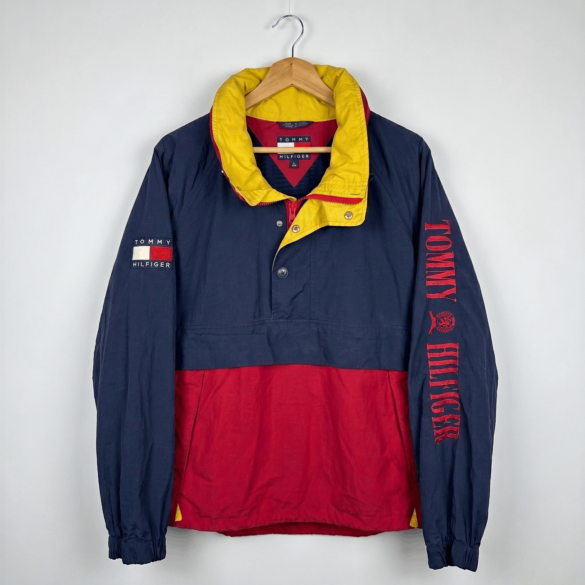 Tommy Hilfiger Vintage 90s Tommy Hilfiger Sailing Gear Anorak Jacket Large Size US L / EU 52-54 / 3 - 1 Thumbnail