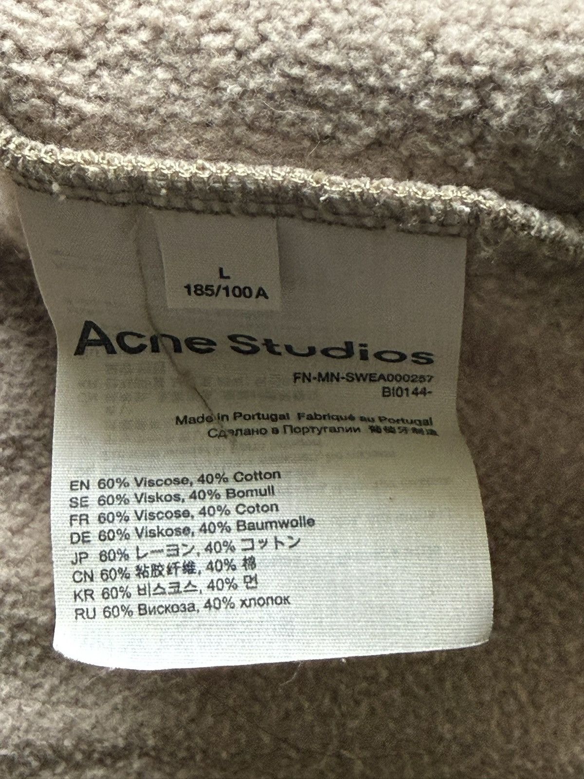 Acne Studios Acne Studios Logo Sweatshirt Size US L / EU 52-54 / 3 - 4 Thumbnail