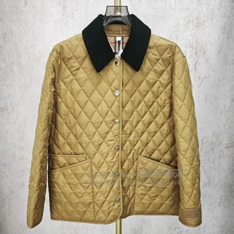 Burberry Burberry Khaki Quilted Women's Jacket. Size L / US 10 / IT 46 - 1 Thumbnail