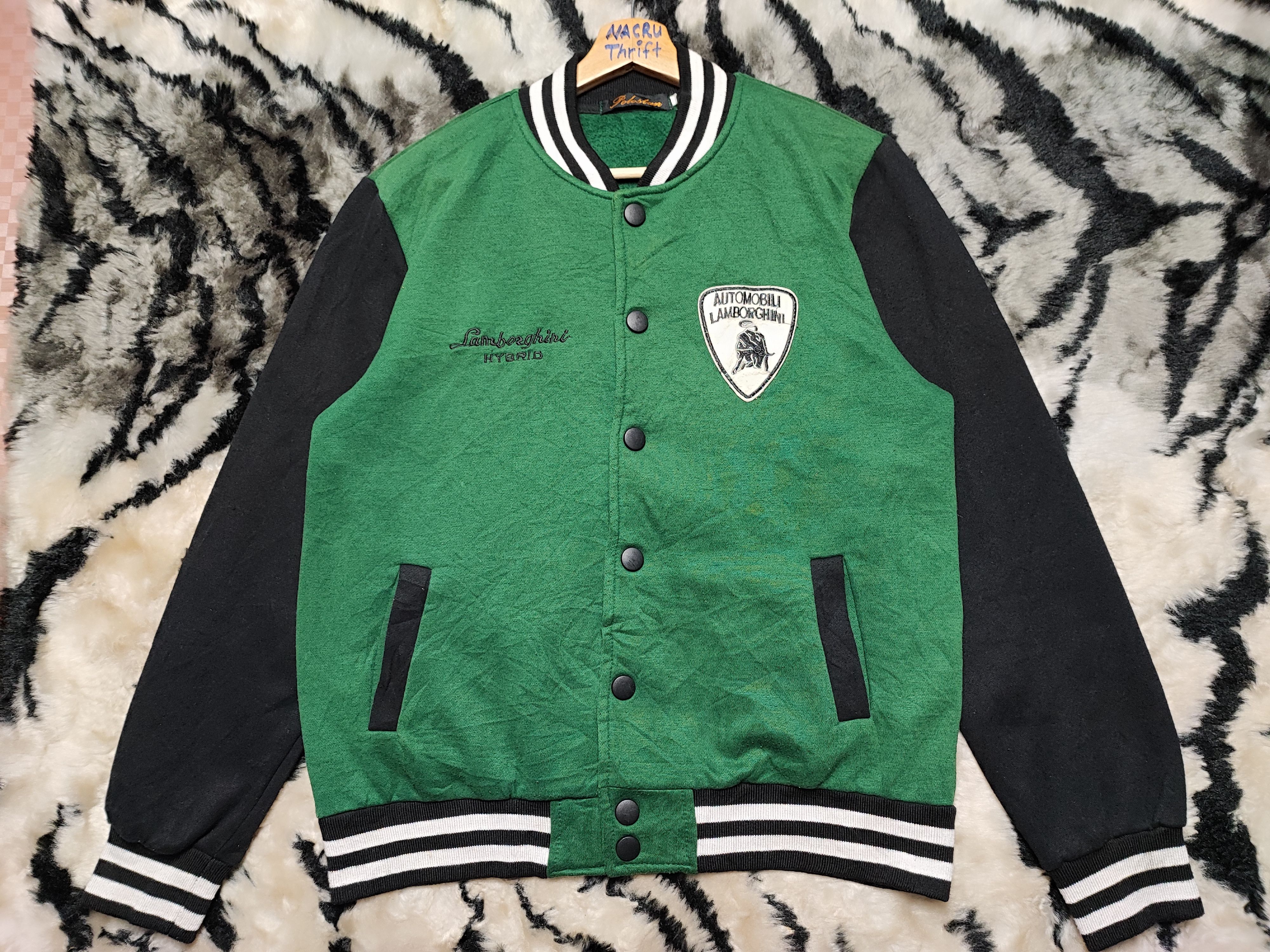 Lamborghini Lamborghini Hybrid Varsity Jacket Size US M / EU 48-50 / 2 - 2 Thumbnail