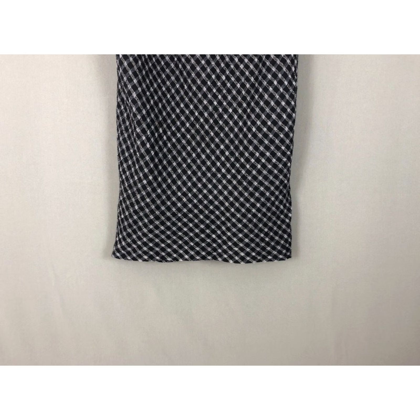 Vintage Toast Wool Blend Pencil Dress Women Size 10 Black Check V-Neck Short Sleeve Dolman Sleeve Knee Length Casual Dress Size L / US 10 / IT 46 - 5 Thumbnail