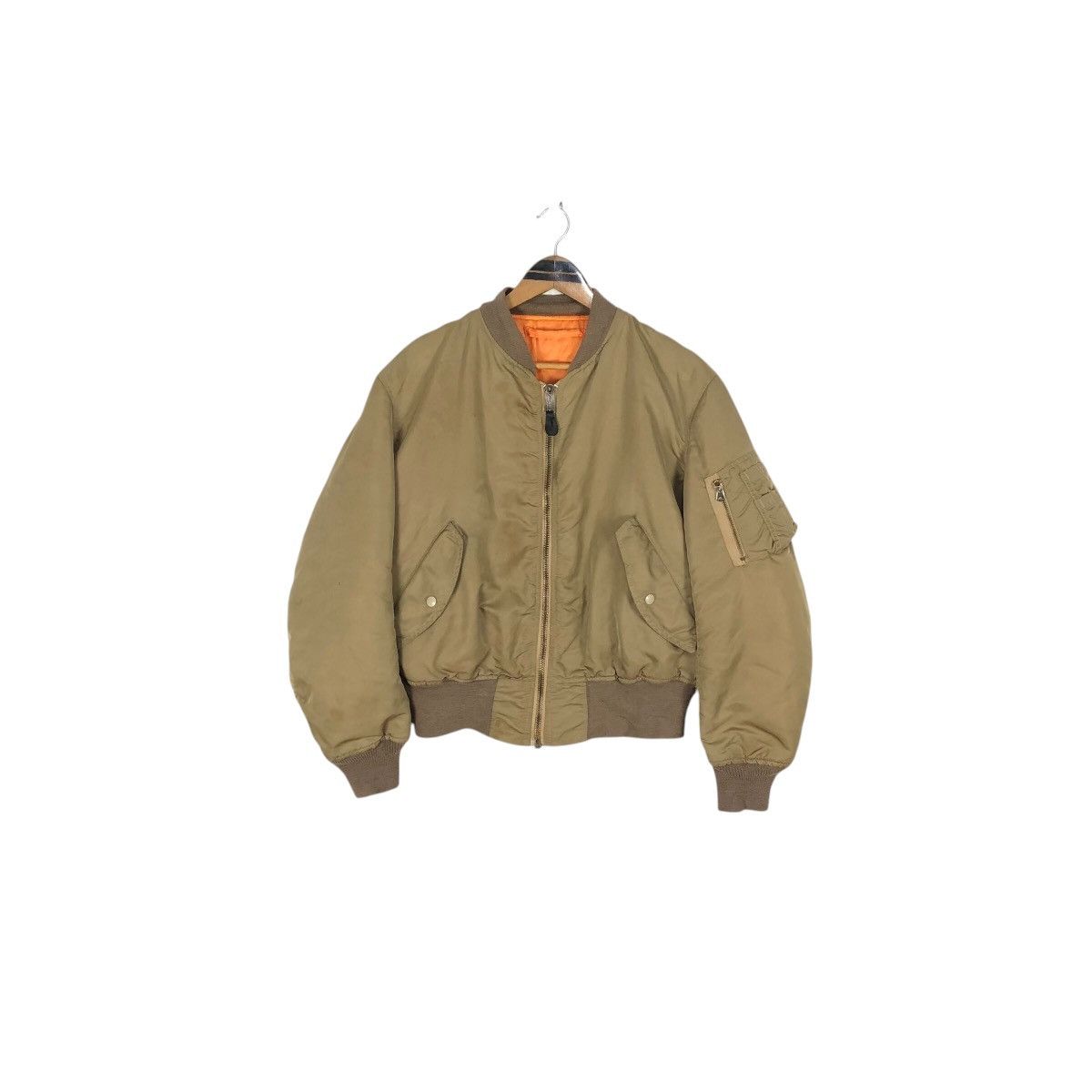 Alpha Industries Vintage 1993 Greenbrier Industries MA-1 Flight Jacket Size US M / EU 48-50 / 2 - 2 Thumbnail