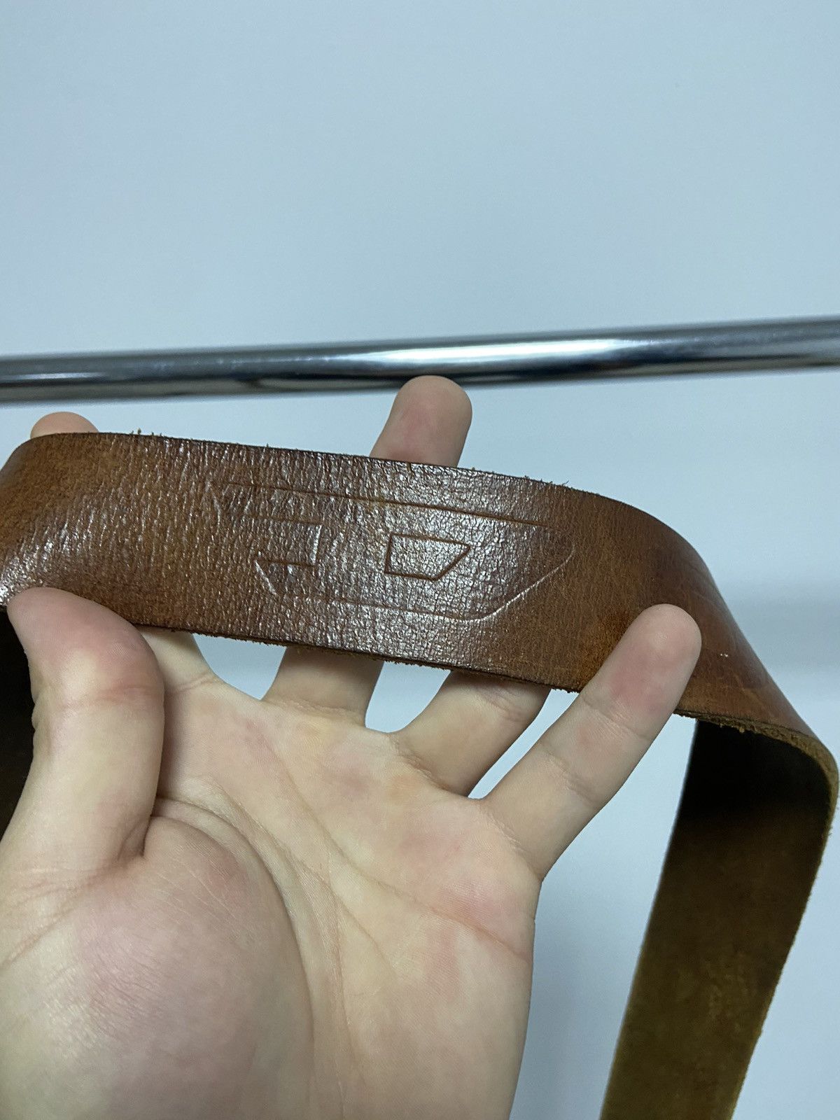 Diesel × Vintage Diesel Belt Vintage Avant Garde Y2K Style D Logo big Size ONE SIZE - 4 Thumbnail