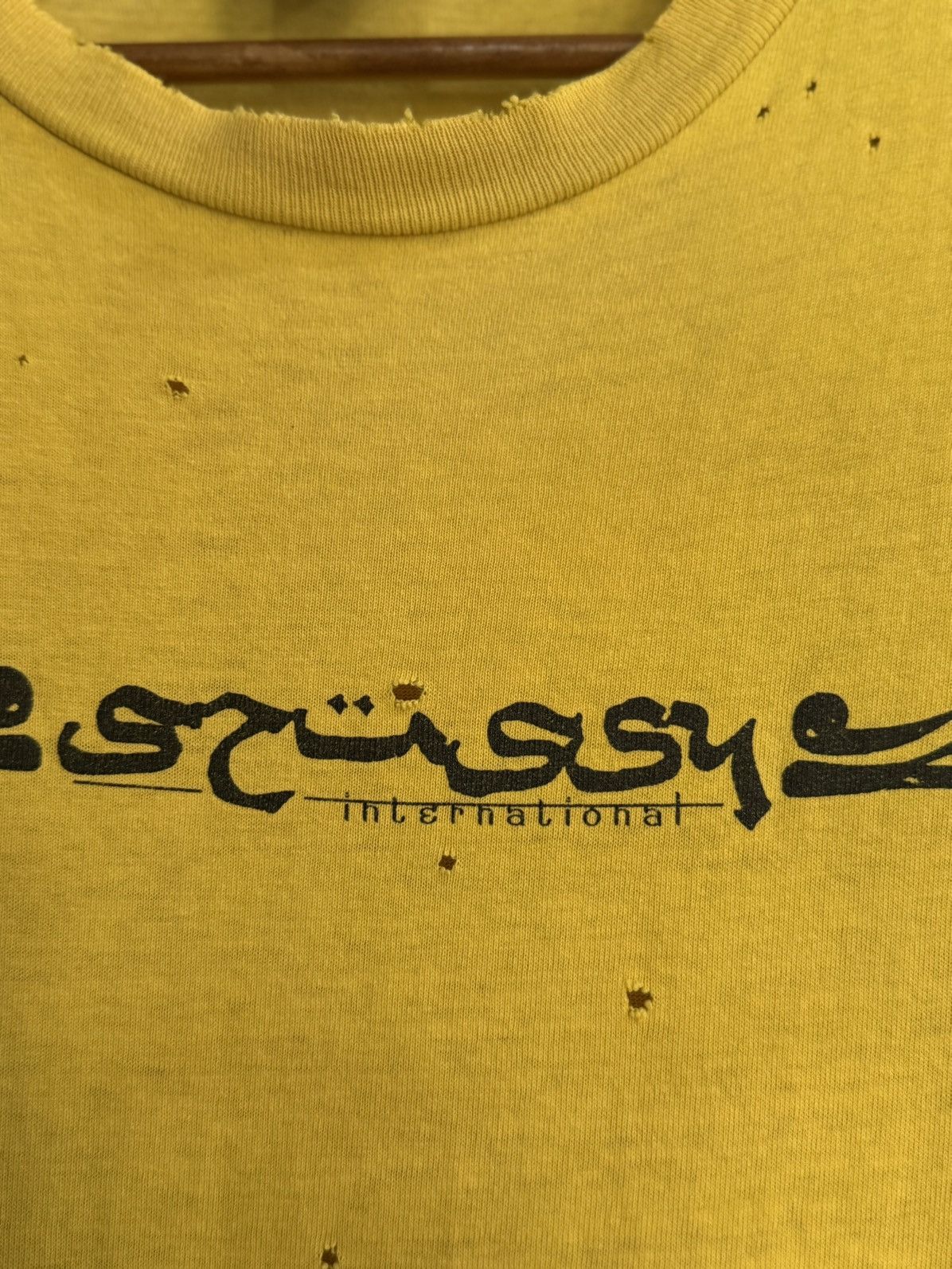 Stussy Thrashed Vintage Stussy Arabic International Tee Size US L / EU 52-54 / 3 - 3 Thumbnail