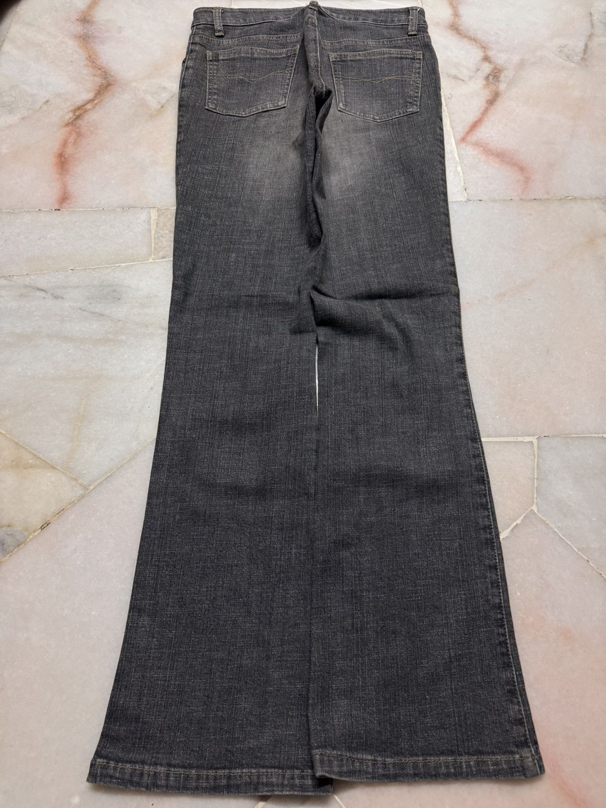 Vintage VINTAGE 1990s JAPANESE BELL BOTTOM FLARE MUD-WASHED Size US 26 / EU 42 - 10 Thumbnail