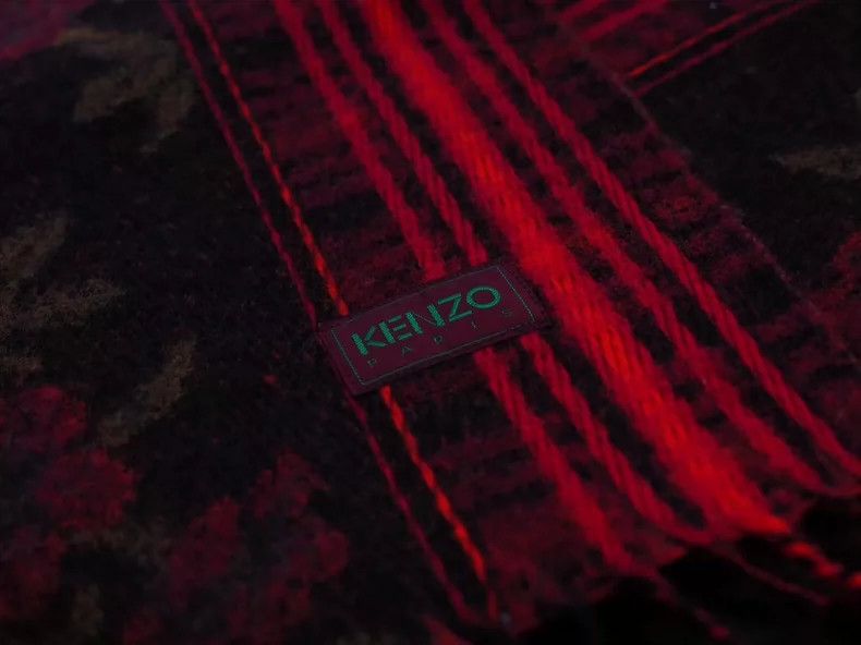 Kenzo KENZO size55*150cm 1980s used wool shawl Size ONE SIZE - 7 Thumbnail