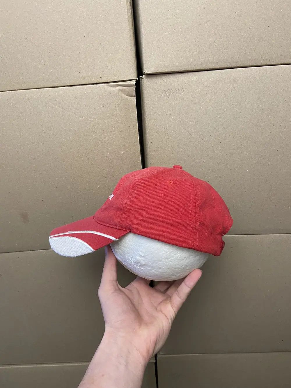 Japanese Brand VINTAGE ISLE OF MAN RACING CAP HAT Y2K MOTO JAPANESE SKAT F1 Size ONE SIZE - 2 Thumbnail