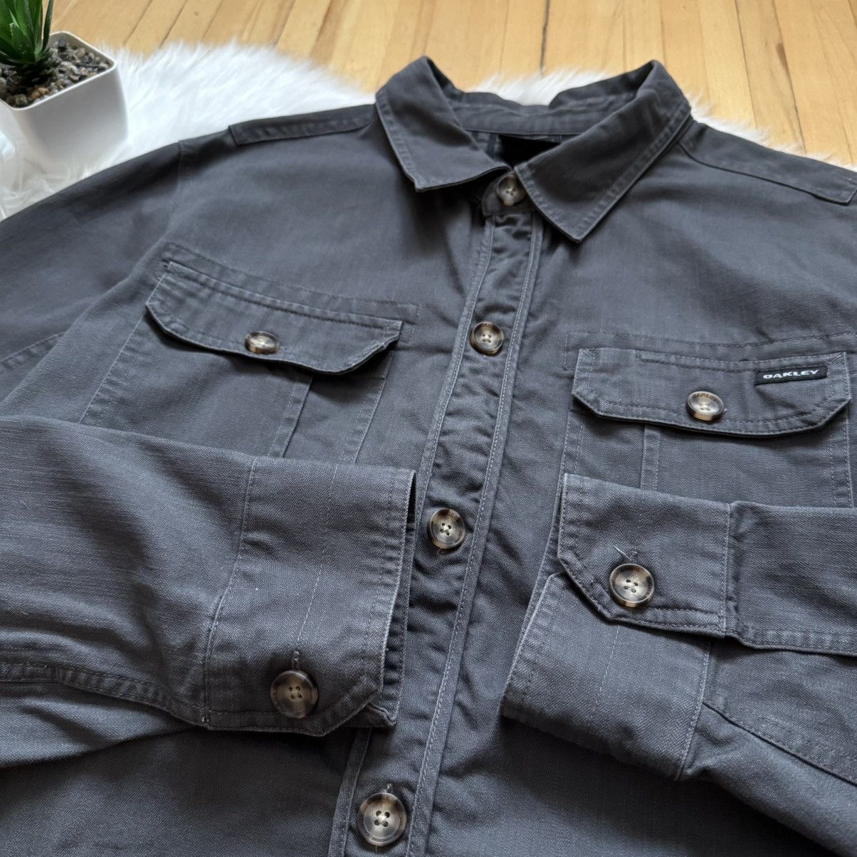 Oakley 📌 Vintage Oakley 00s Crazy Overshirt Jacket Size US L / EU 52-54 / 3 - 10 Thumbnail