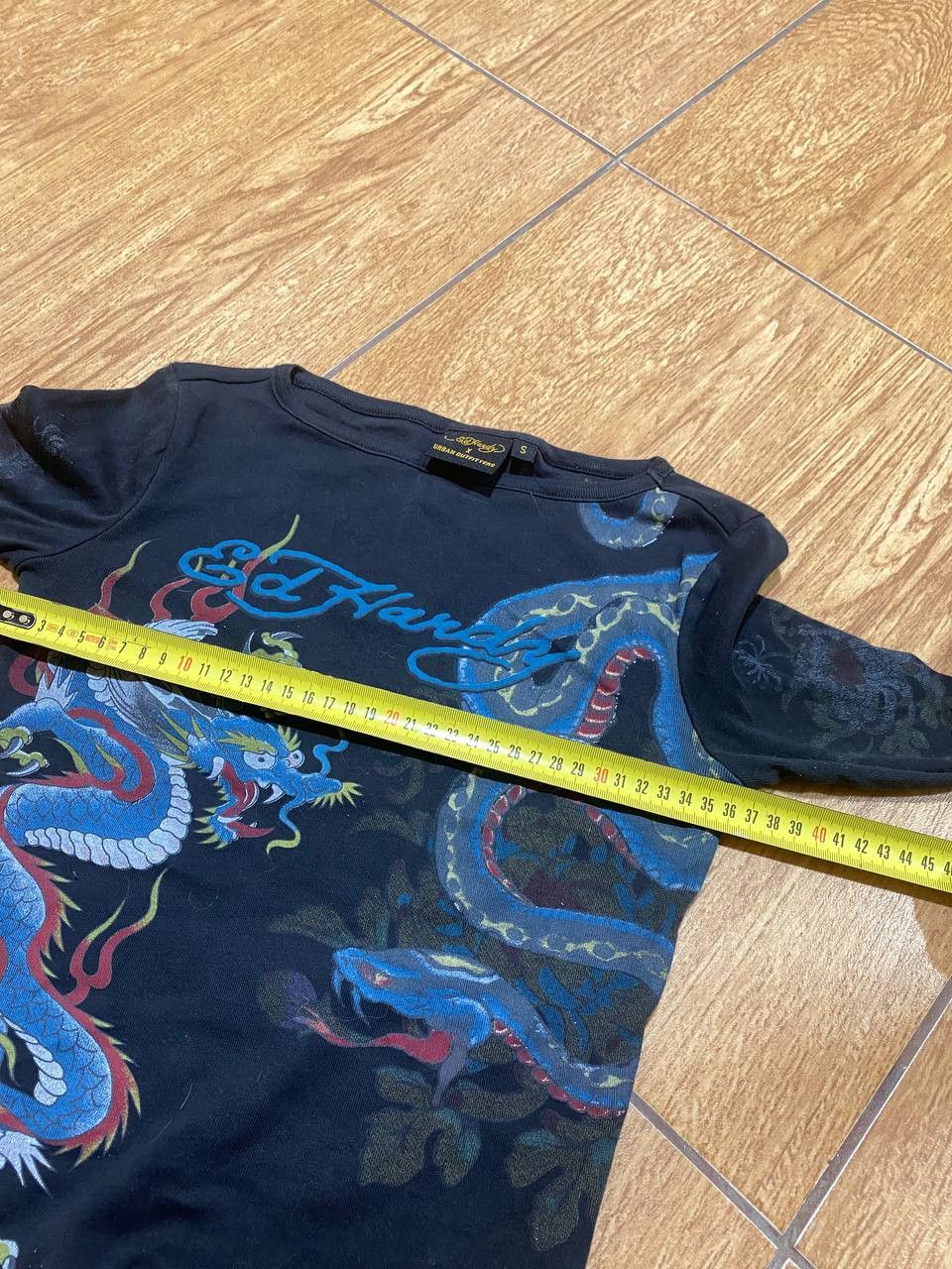 Ed Hardy Ed Hardy UO Exclusive Blue Dragon print long sleeve Size US S / EU 44-46 / 1 - 9 Thumbnail