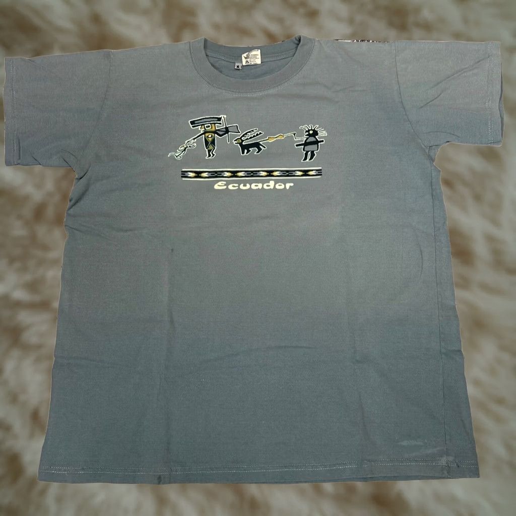 Vintage VINTAGE Selva T-Shirts Womens Ecuador Graphic Tee XL Green Cotton Short Sleeve Size XL / US 12-14 / IT 48-50 - 1 Thumbnail