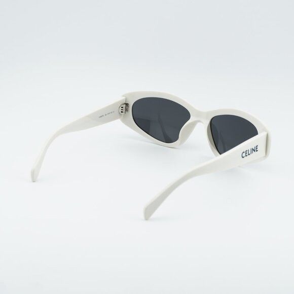 Celine Celine CL40279U 25A Sunglasses Beige Cat Eye Frame, Grey Size ONE SIZE - 10 Thumbnail