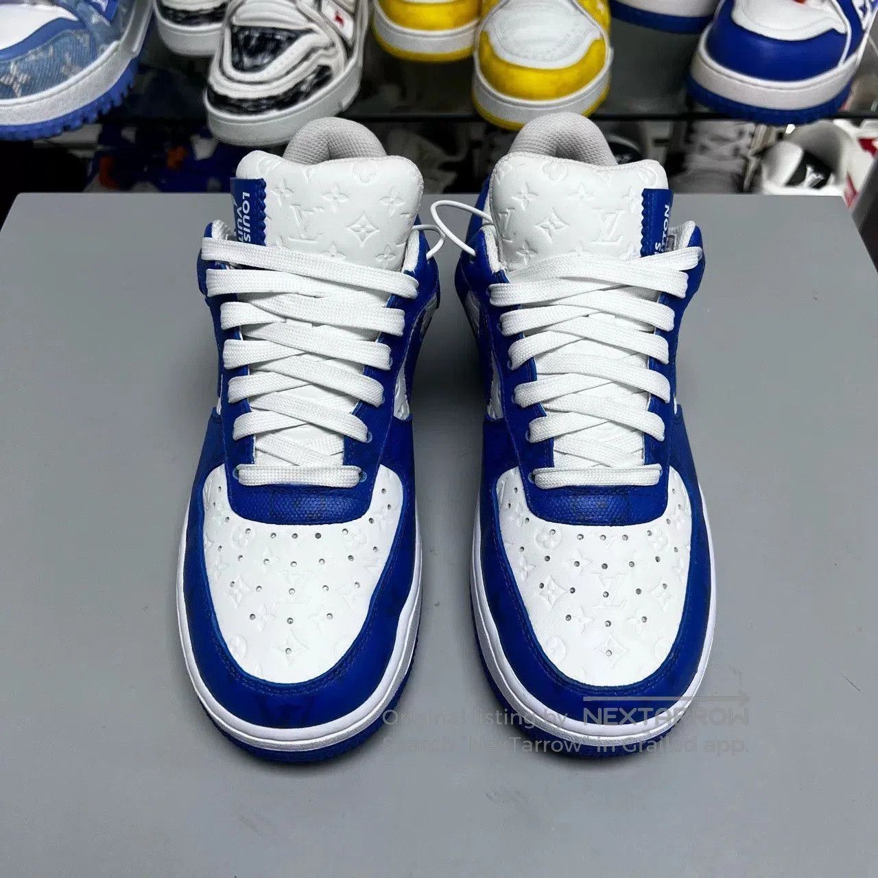 Louis Vuitton AF1 Louis Vuitton White Blue. Size US 6.5 / EU 39-40 - 6 Thumbnail