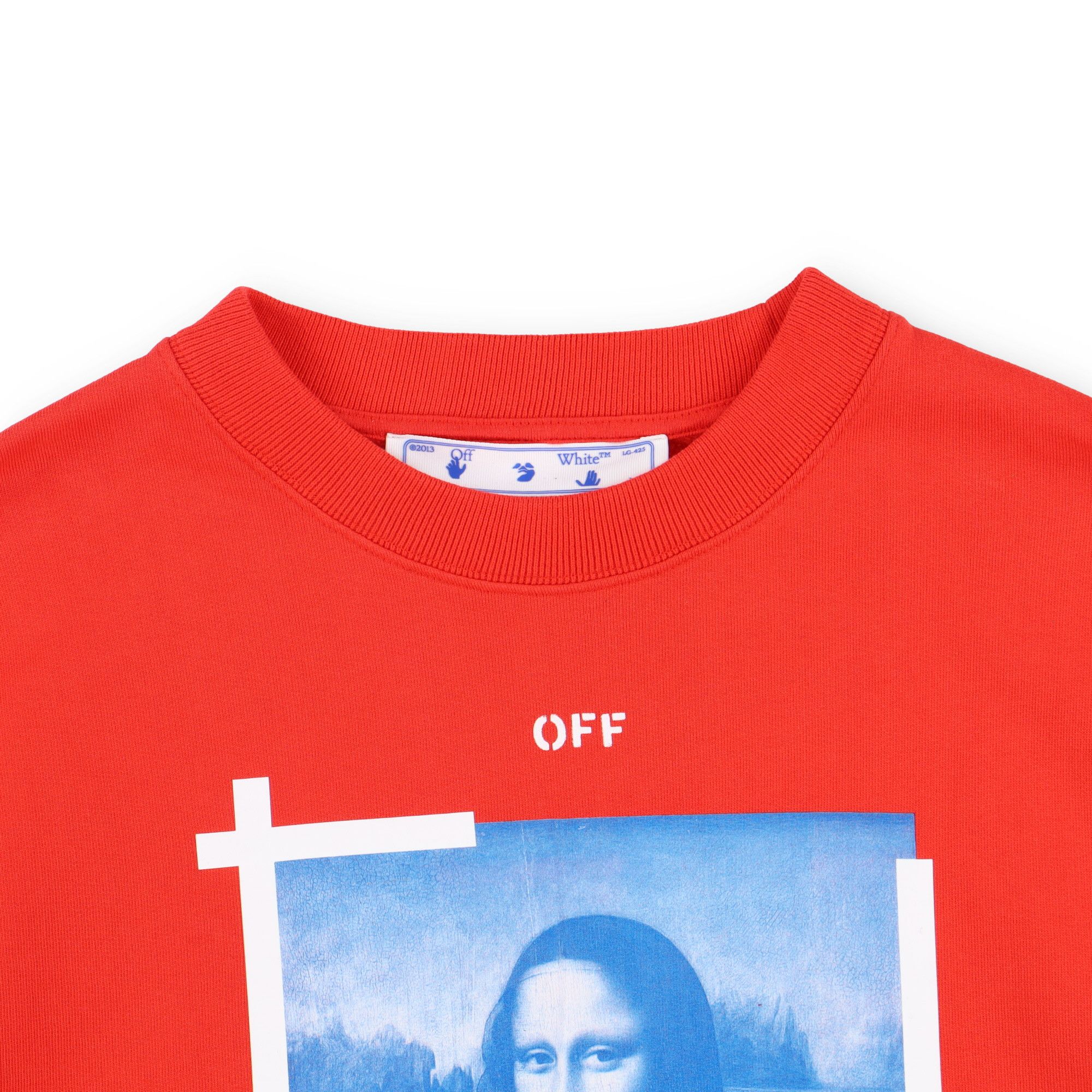 Off-White Red Mona Lisa Arrows Sweatshirt Size US M / EU 48-50 / 2 - 5 Thumbnail
